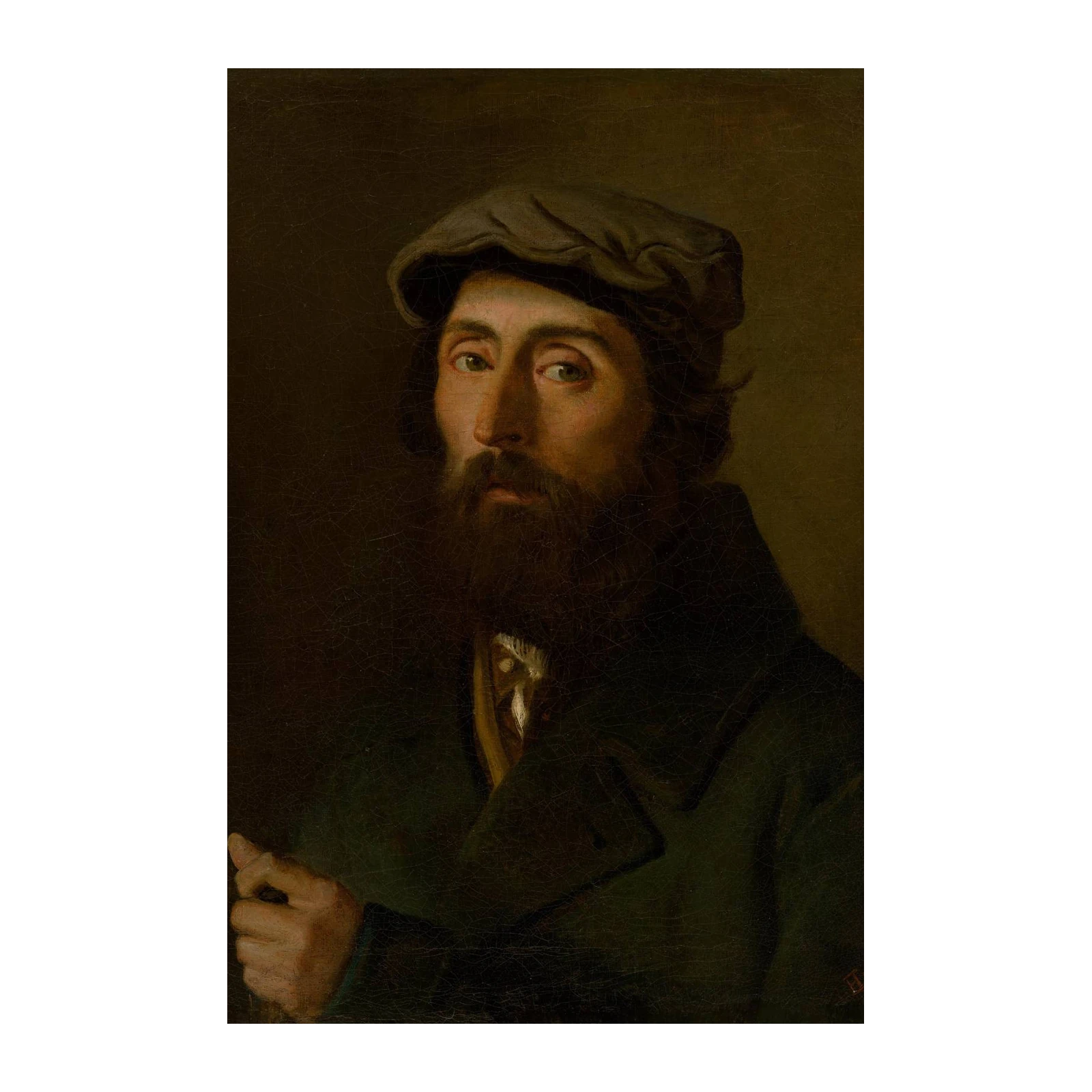 Bearded Man Portrait Classic Art Wall Art