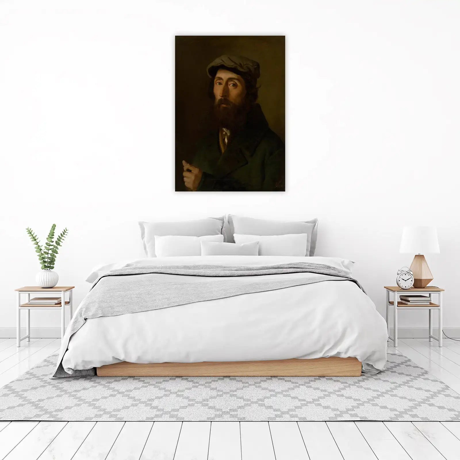 Bearded Man Portrait Classic Art Wall Art