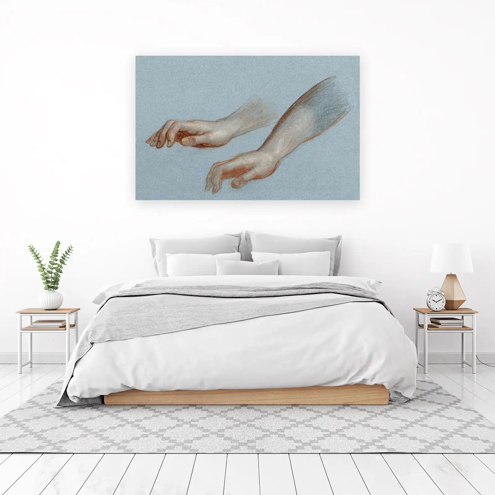 Elegant Study of Hands Wall Art | Fine Art Decor