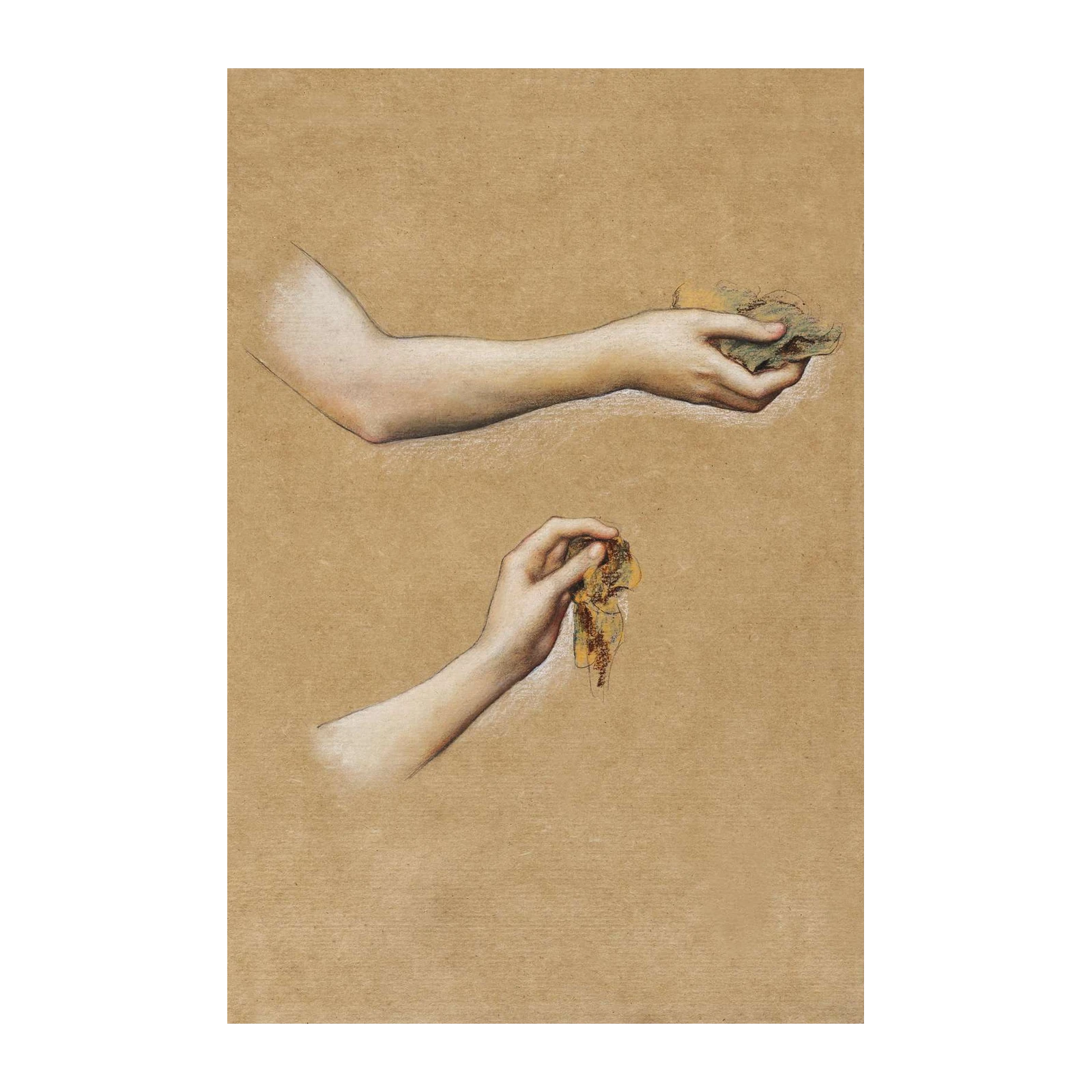 Elegant Hands Textured Artwork Wall Art