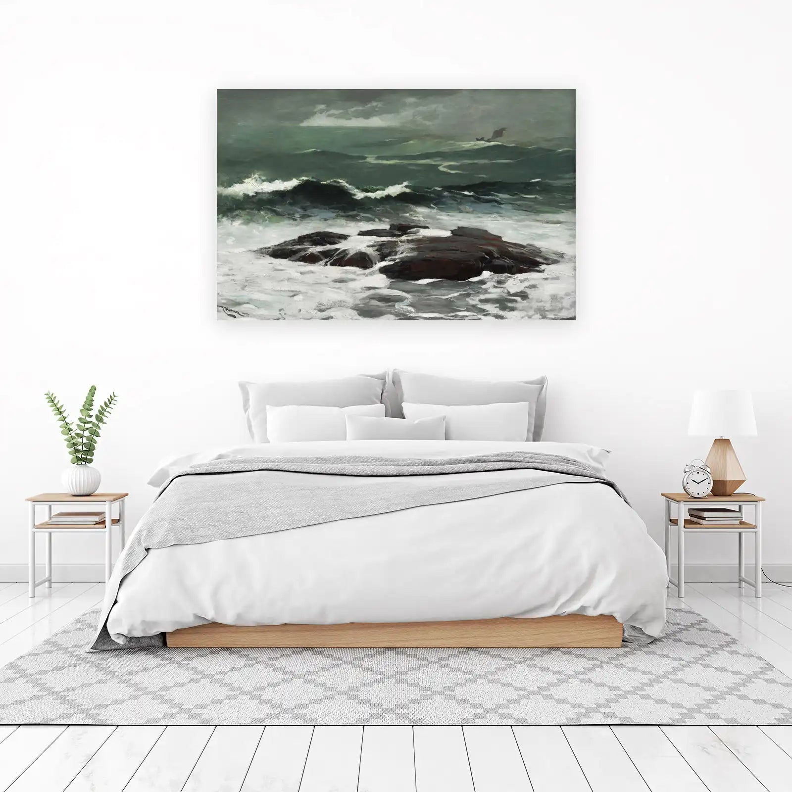Stormy Seas Boat Wall Art