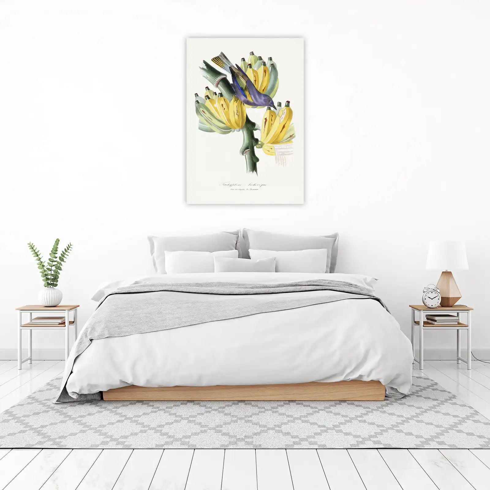 Exotic Bird on Banana Tree Wall Art