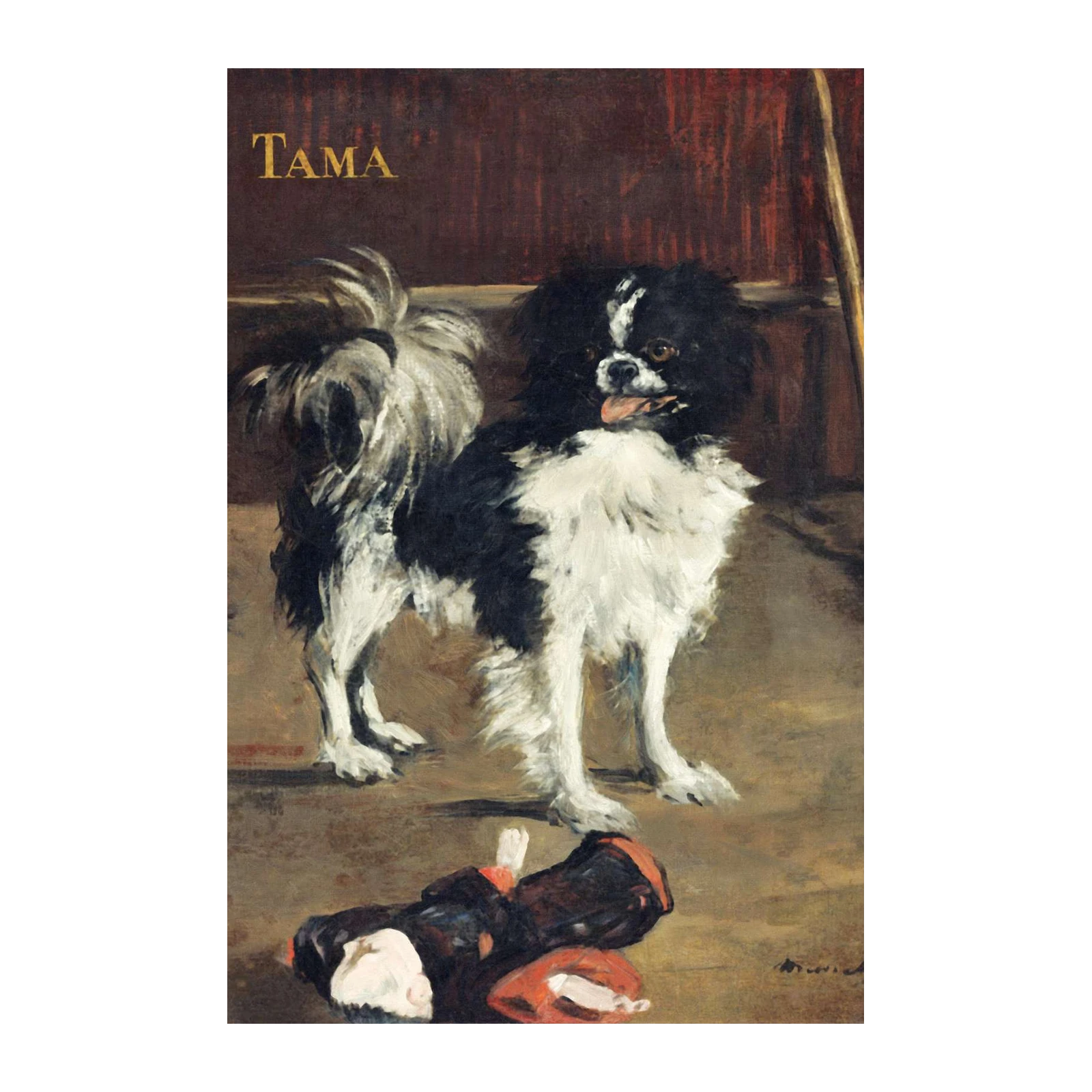 Charming Tama Japanese Chin Dog Wall Art