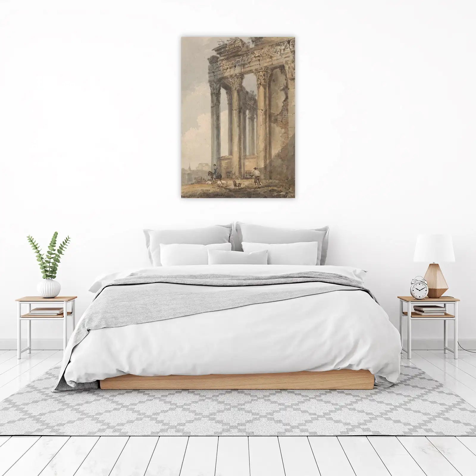Antique Roman Ruins Landscape Wall Art