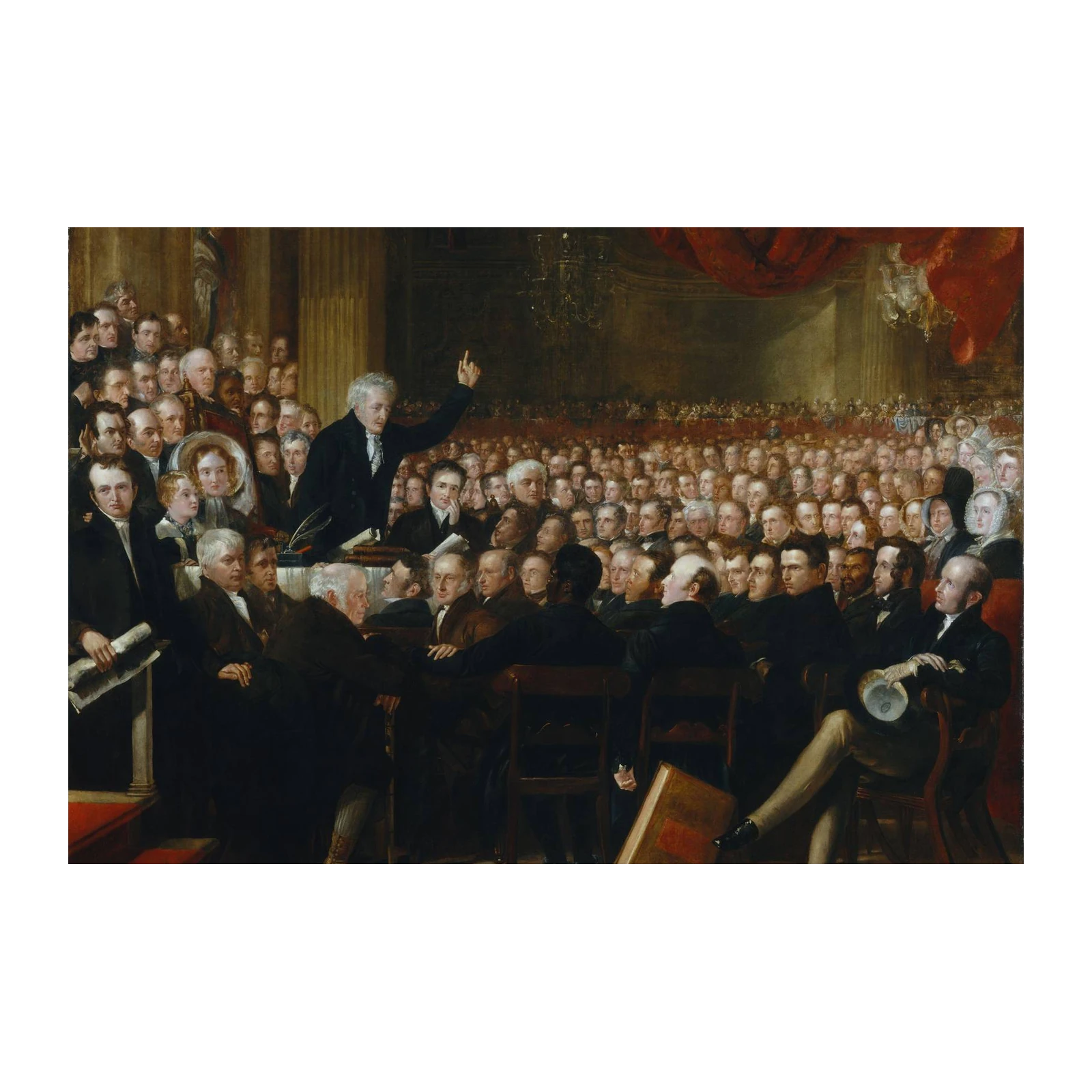 Historic Assembly Speech Oil Painting Wall Art