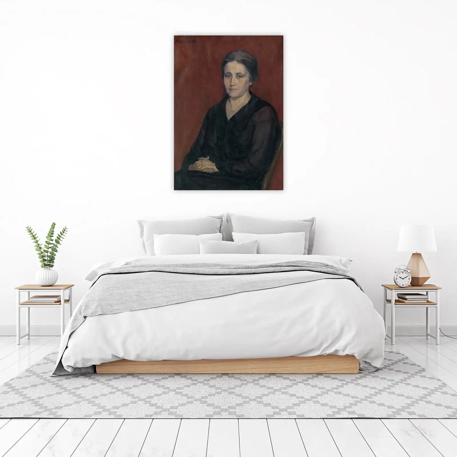 Elegant Portrait Woman 1924 Wall Art