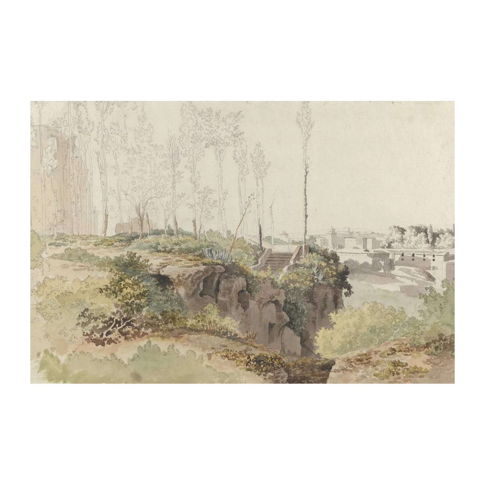 Tranquil Italian Landscape Classic Wall Art