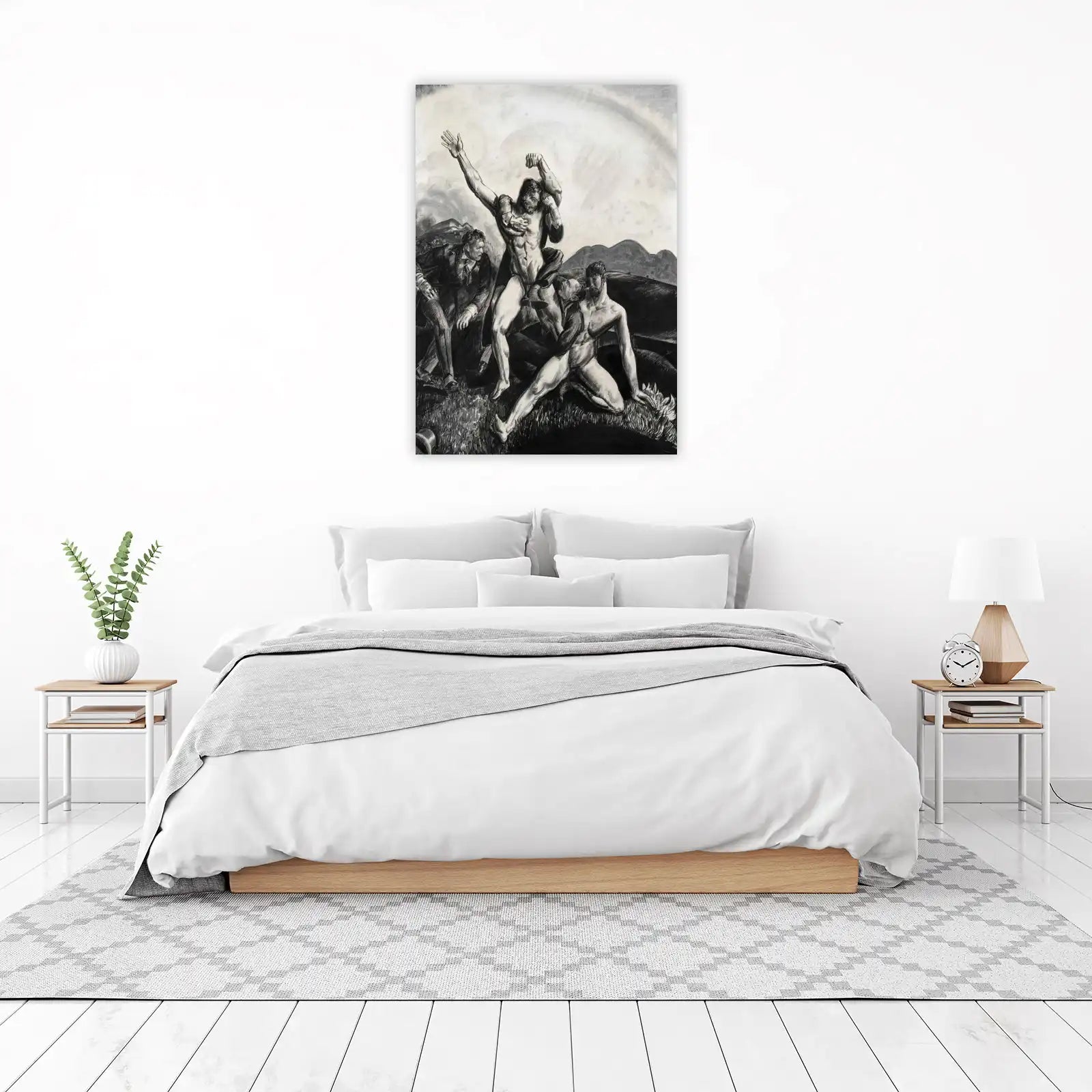 Dramatic Struggle Figure Study Wall Art