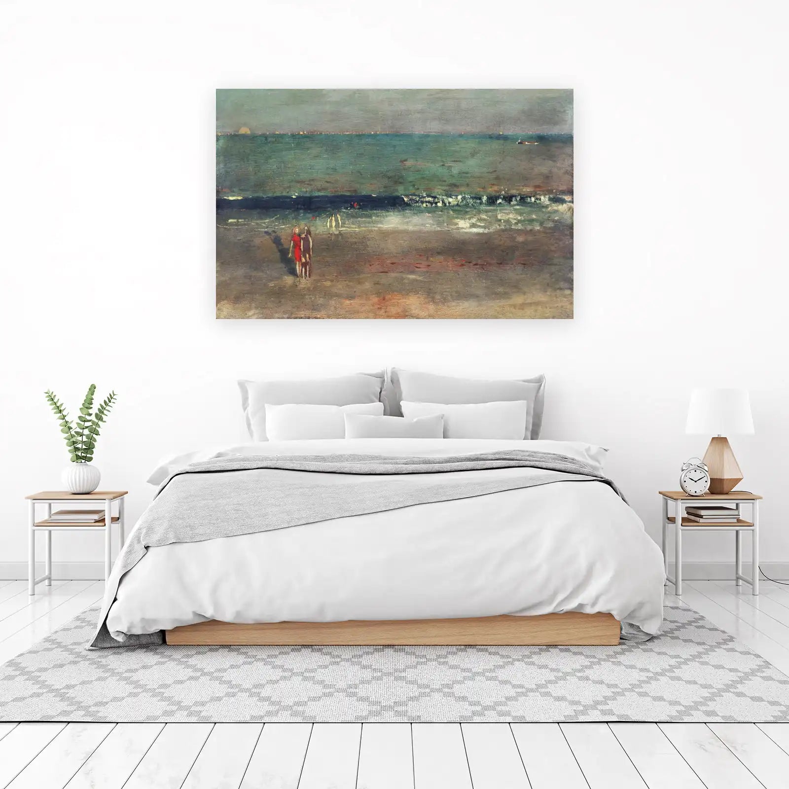 Coastal Serenity Beach Scene Wall Art