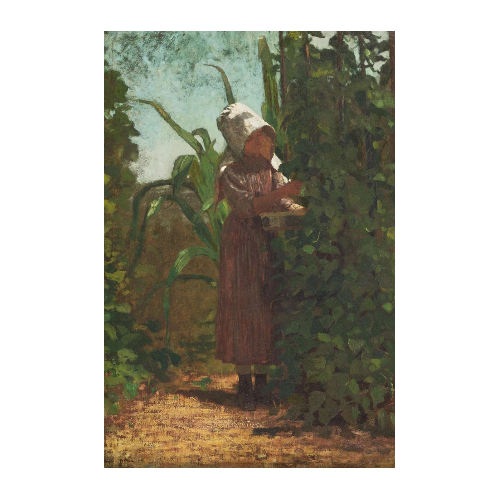 Girl in Garden Harvest Wall Art