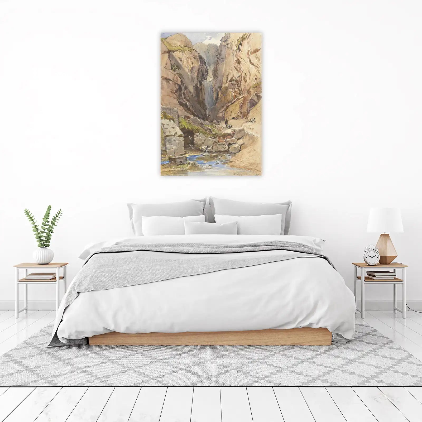 Rugged Mountain Gorge Landscape Wall Art