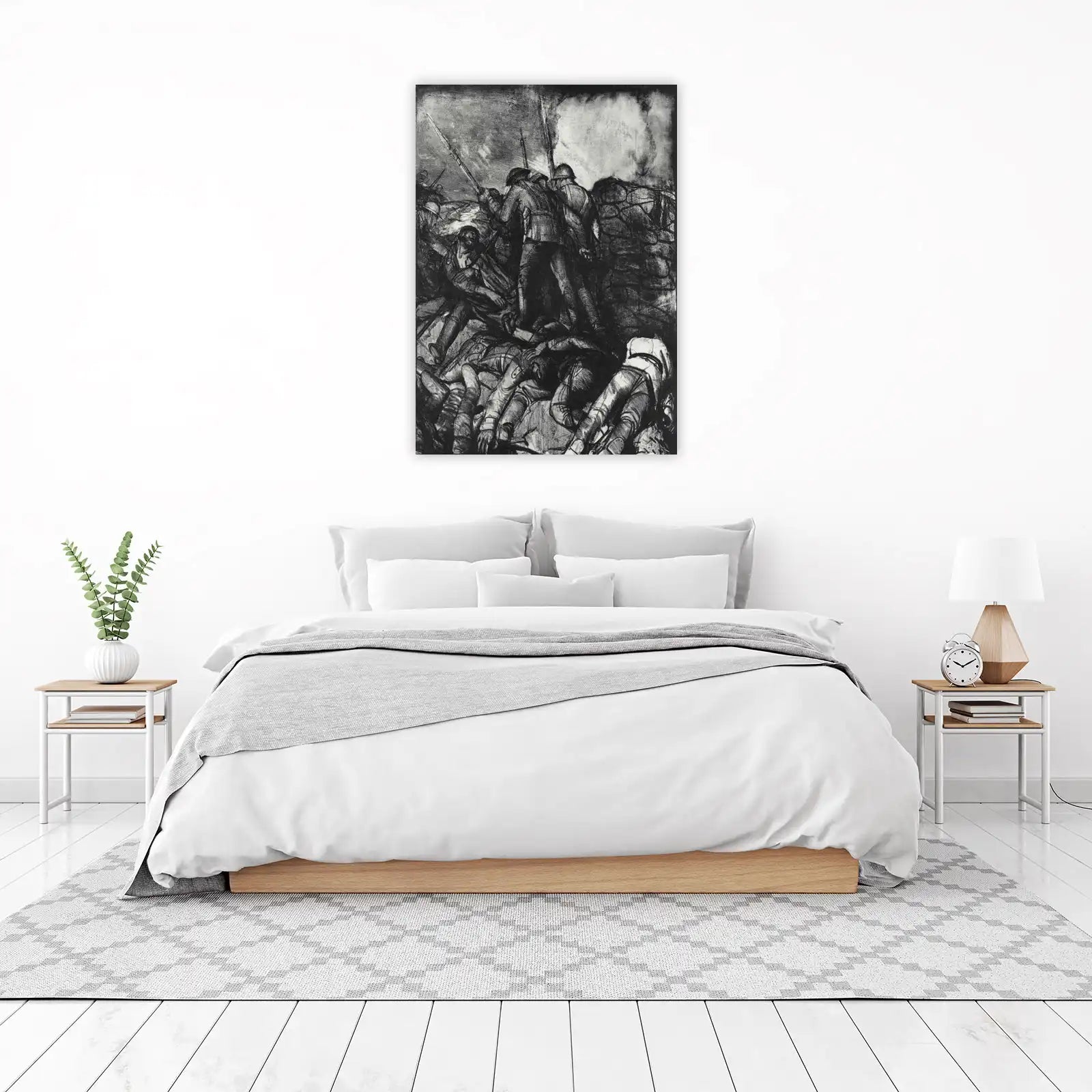 Trench Warfare Somber Soldiers Wall Art