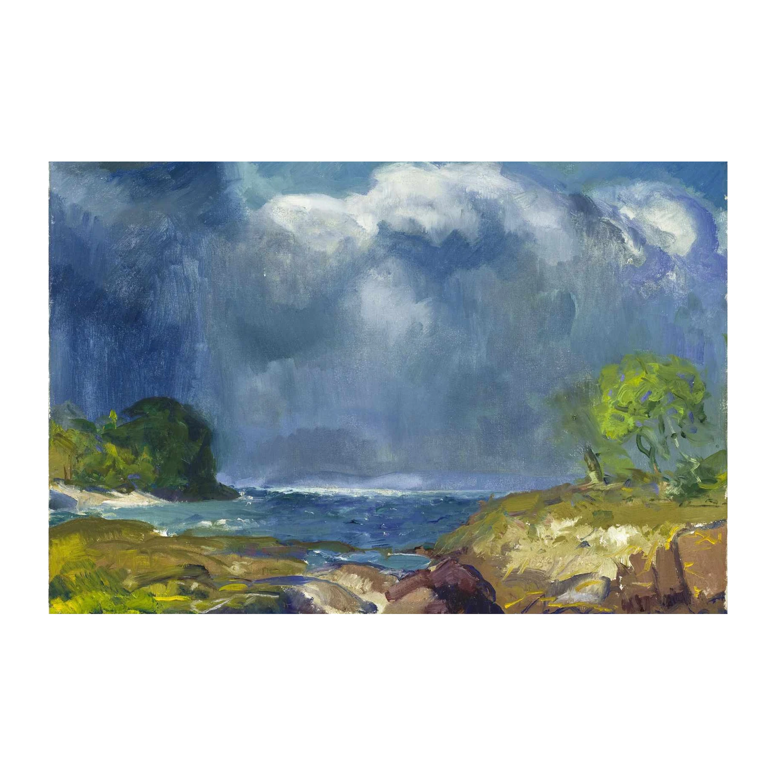 Dramatic Coastal Storm Seascape Wall Art