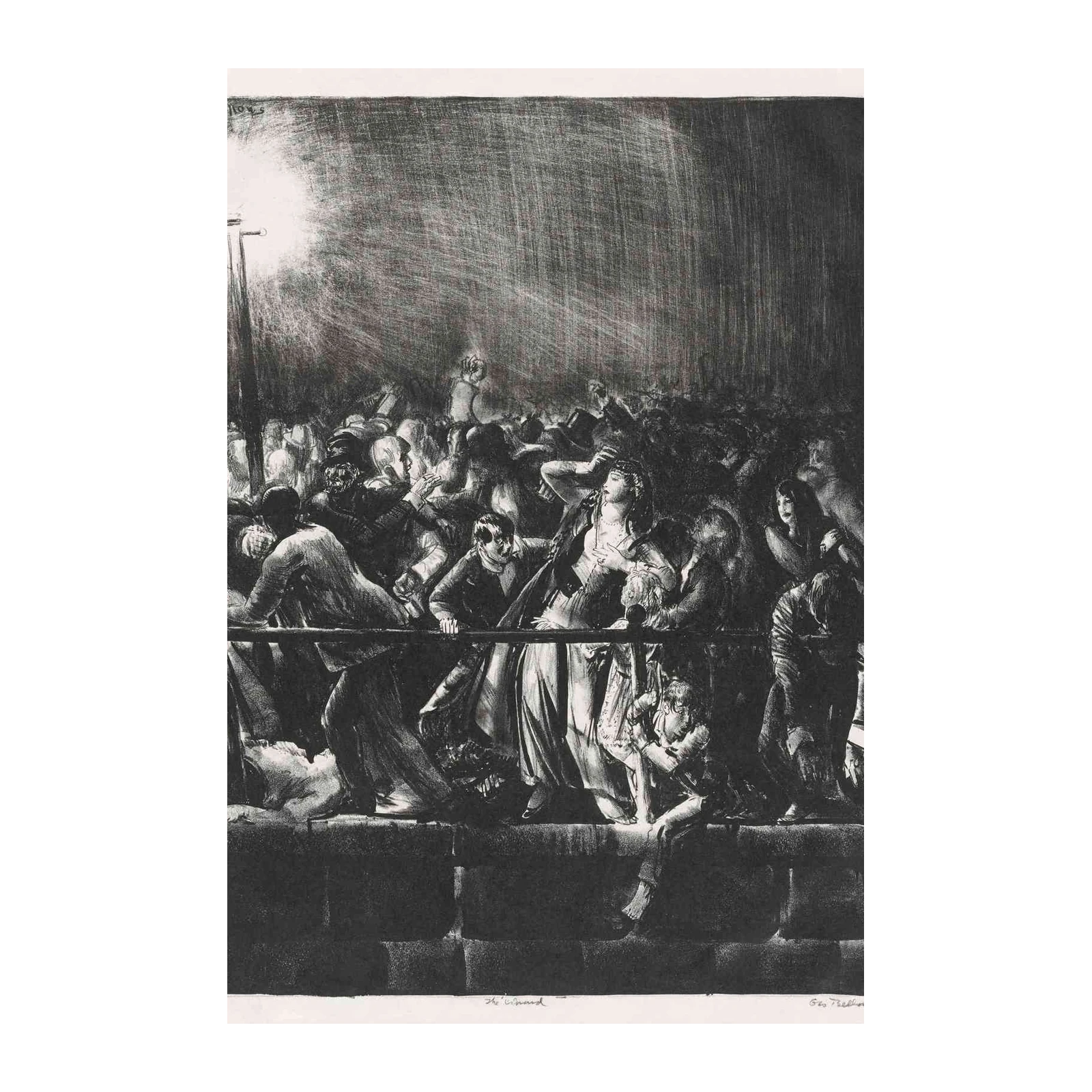 Dramatic Crowd Scene Wall Art