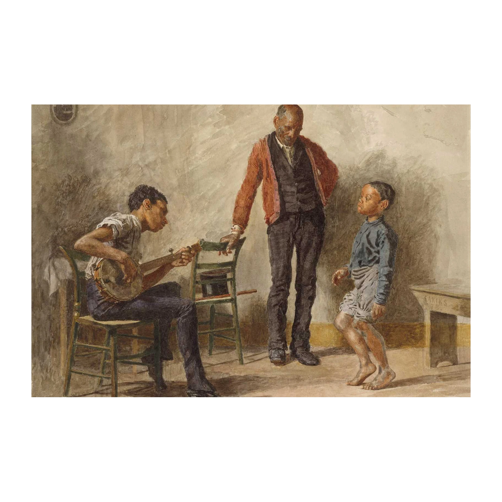 Melody of Generations Banjo Art Wall Art