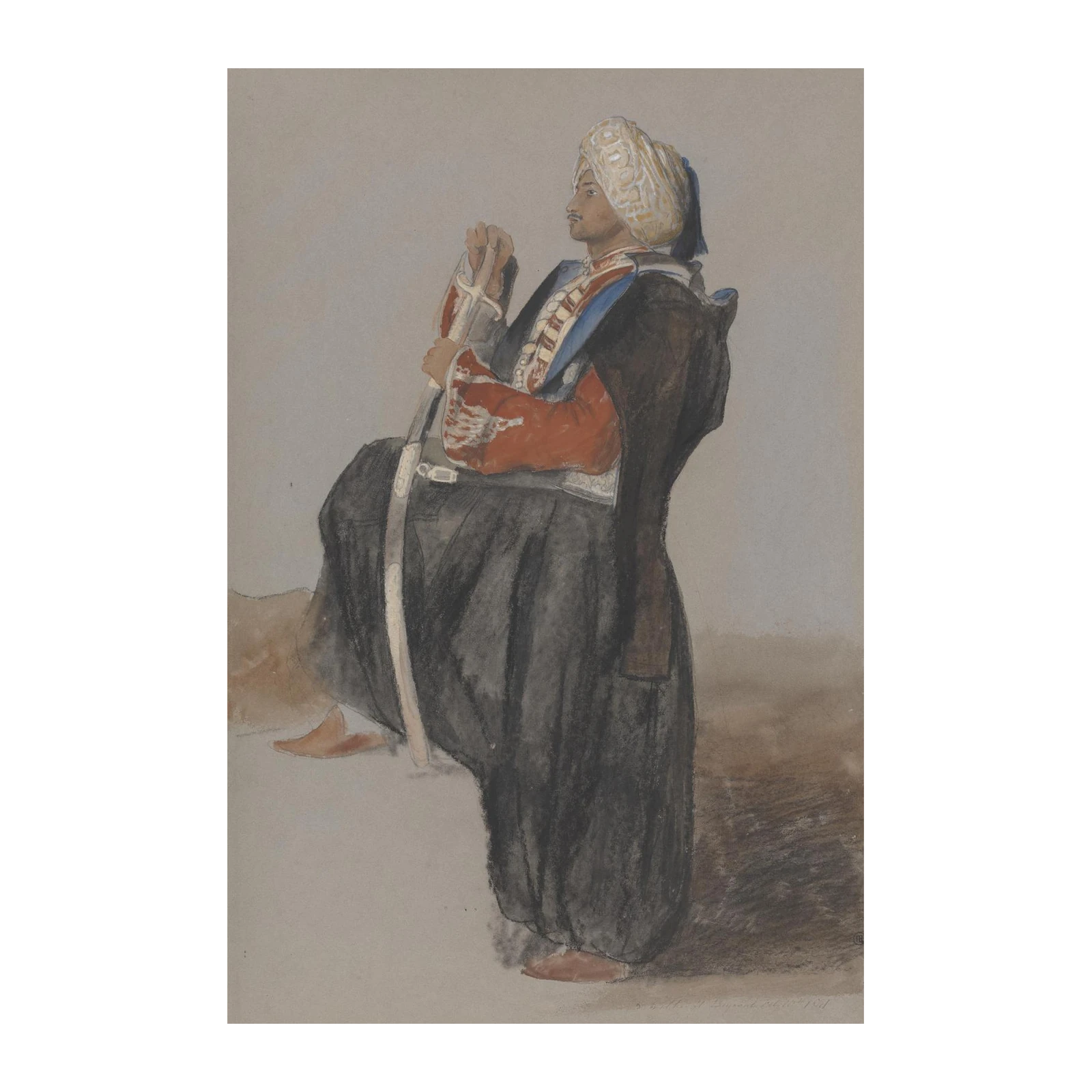Majestic Ottoman Figure Wall Art