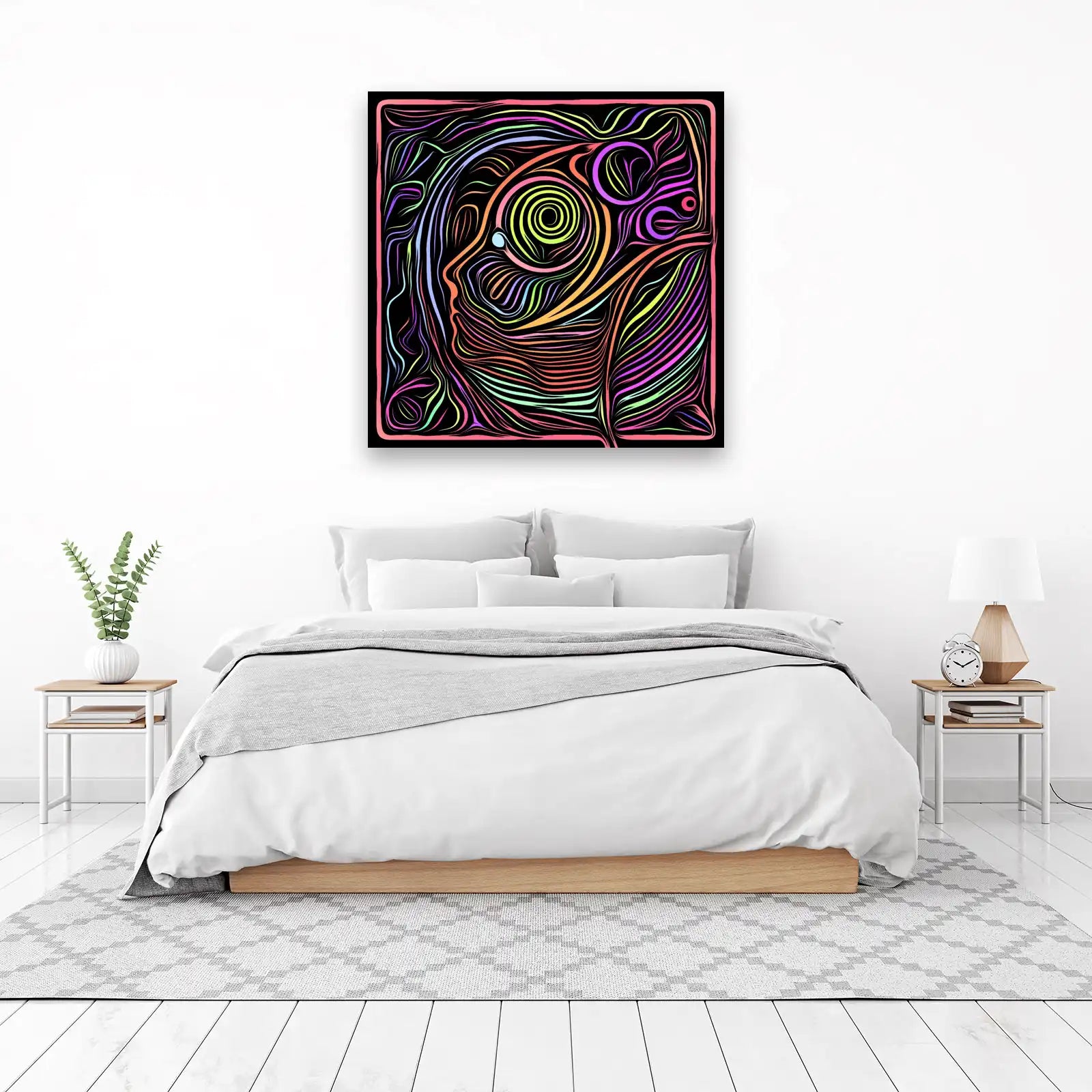 Vibrant Abstract Mind Wall Art