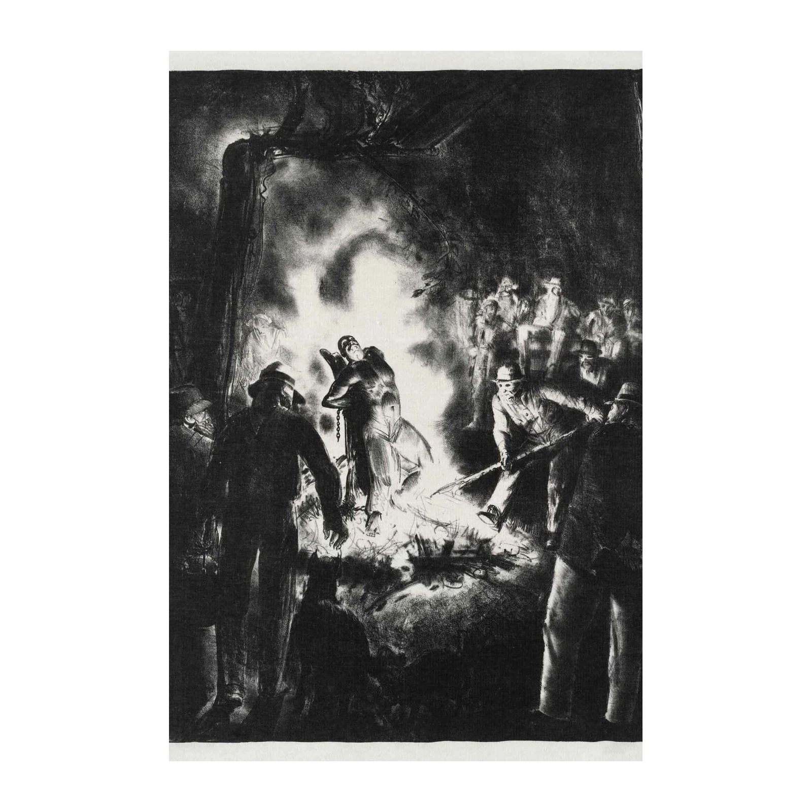 Historic Martyrdom Charcoal Art Wall Art