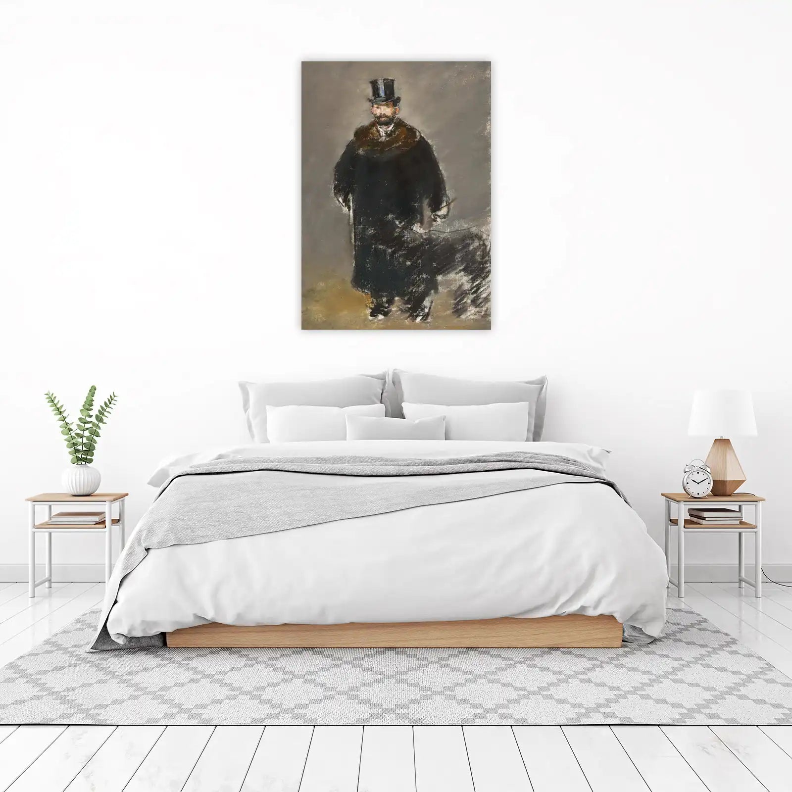 Elegant Gentleman Top Hat Wall Art