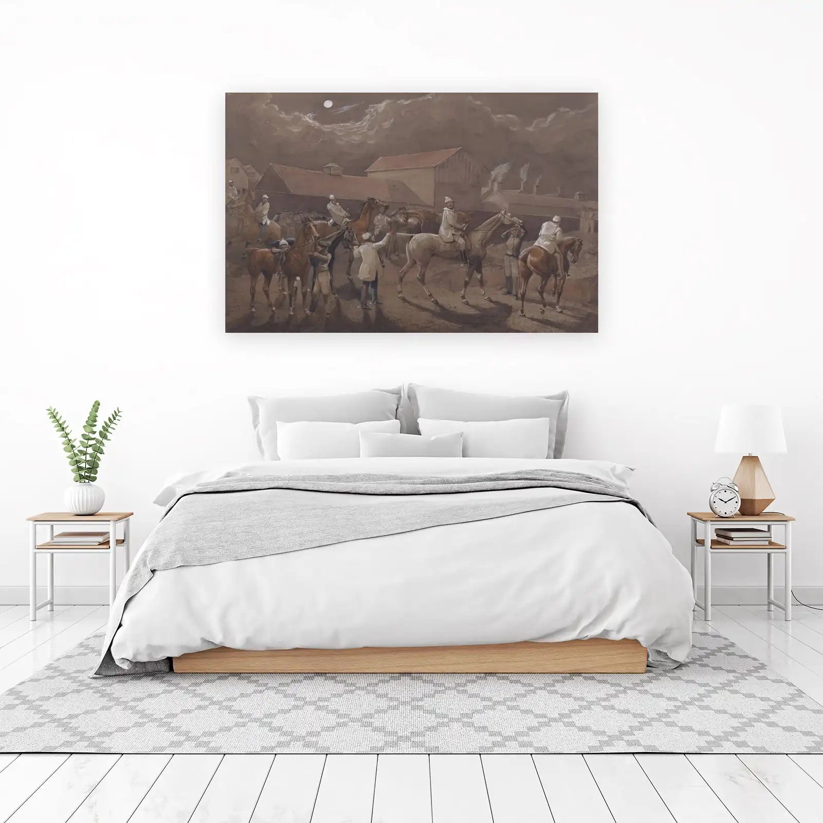 Equestrian Scene Vintage Horse Racing Wall Art