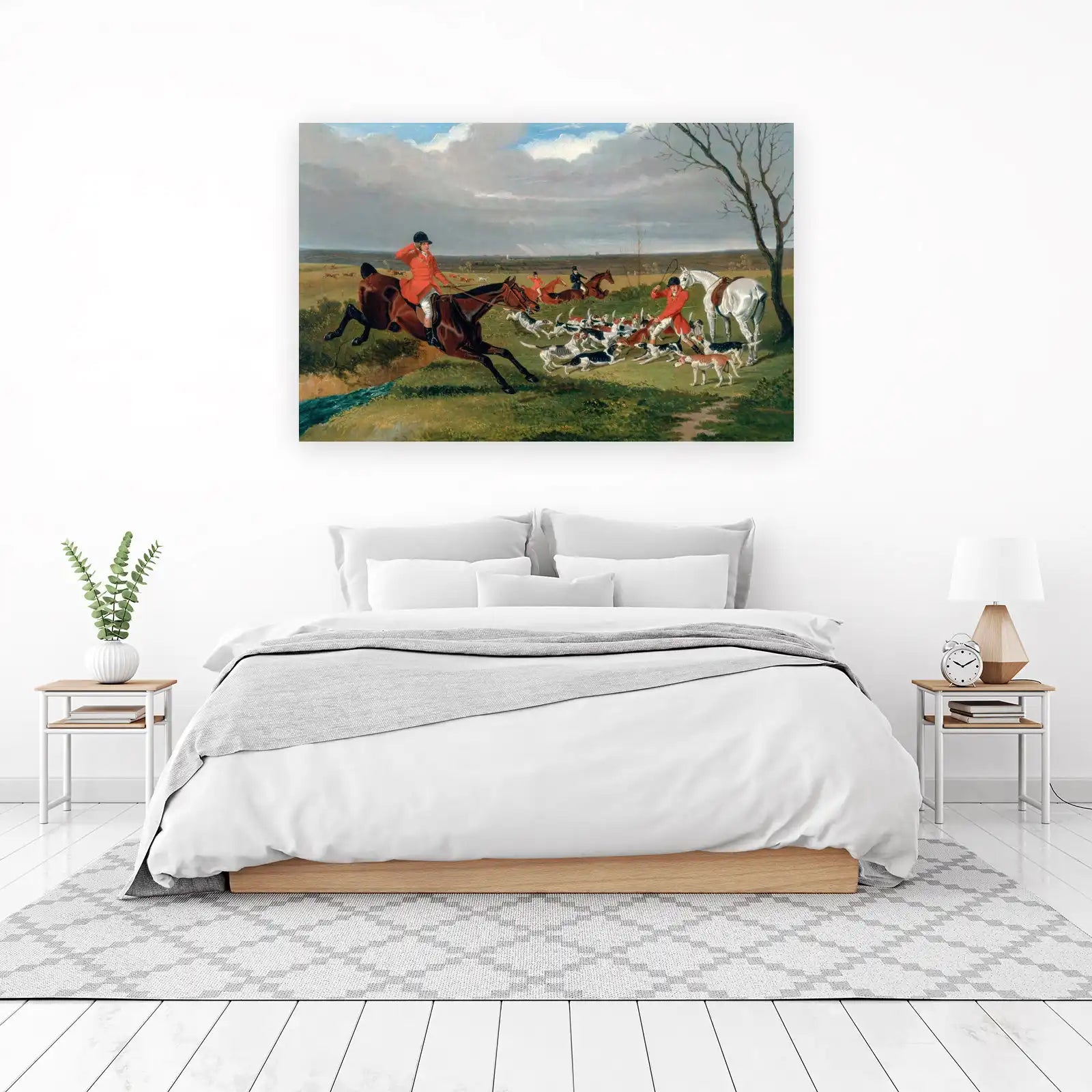Vintage Fox Hunt Horse & Hound Wall Art