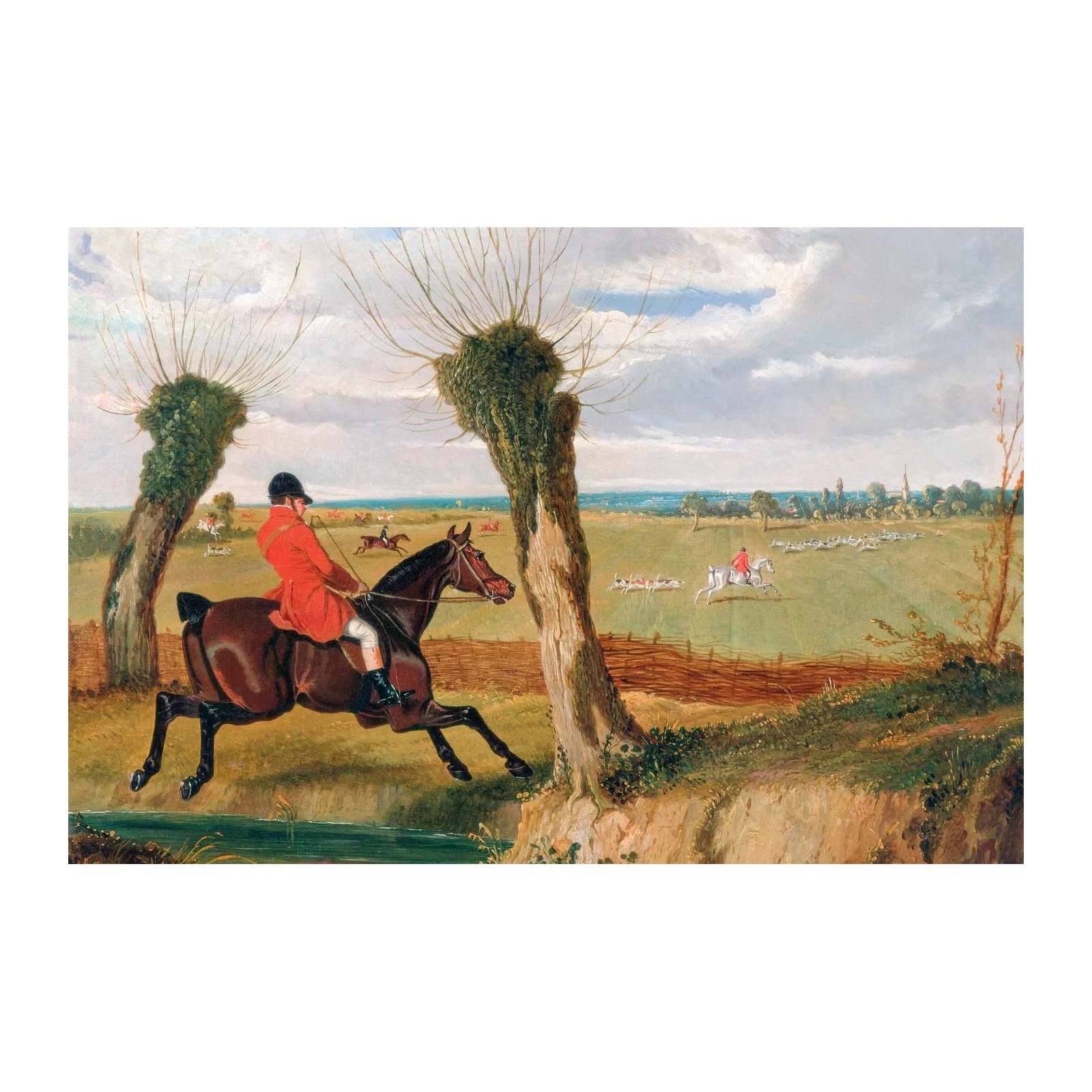 Equestrian Hunt Scene Wall Art