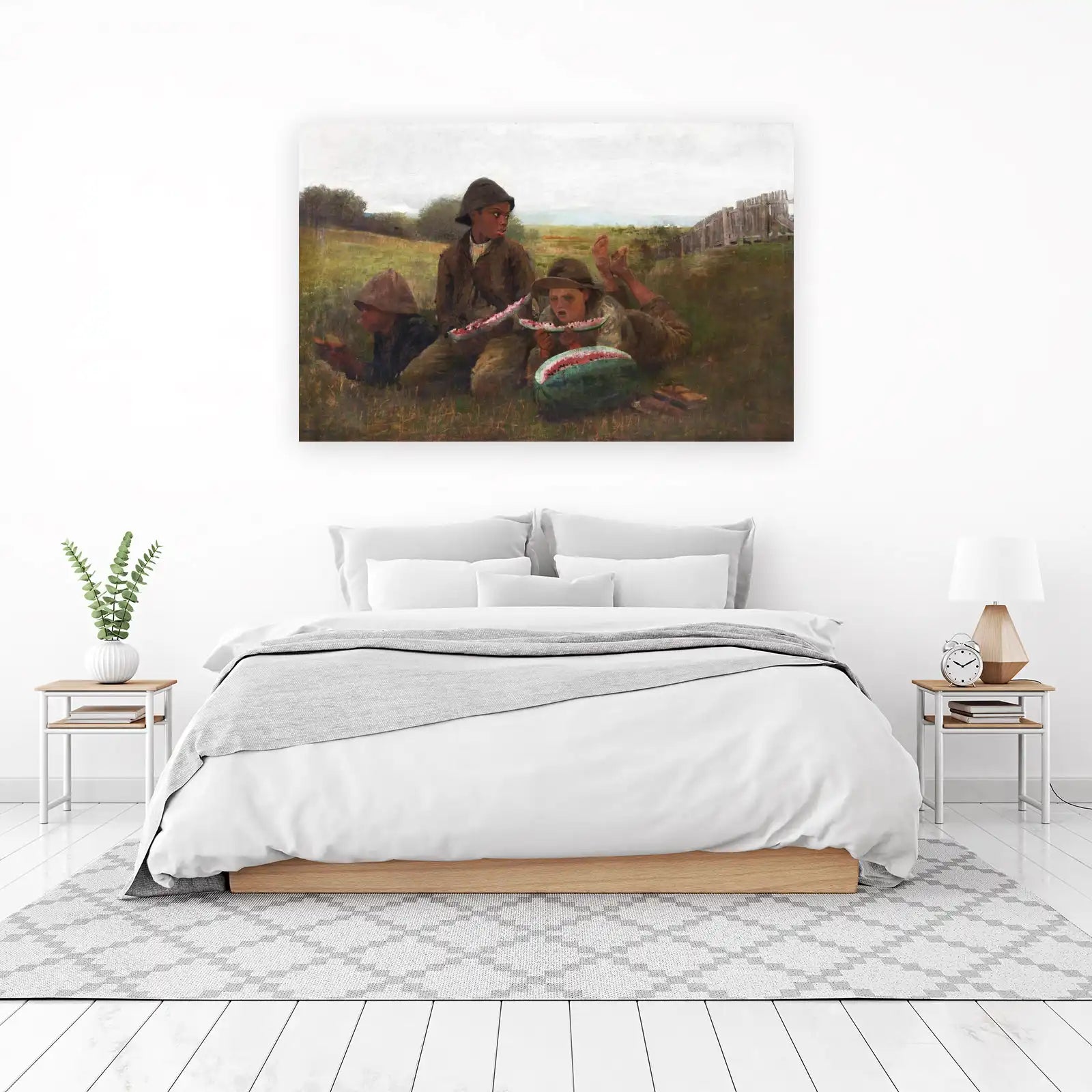 Boyhood Summer Watermelon Picnic Wall Art