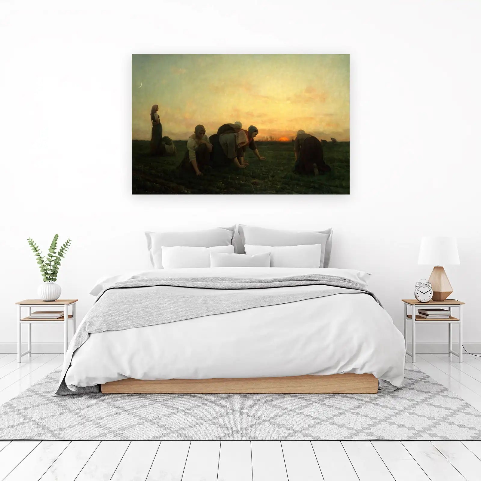 Rural Sunset Laborers Wall Art