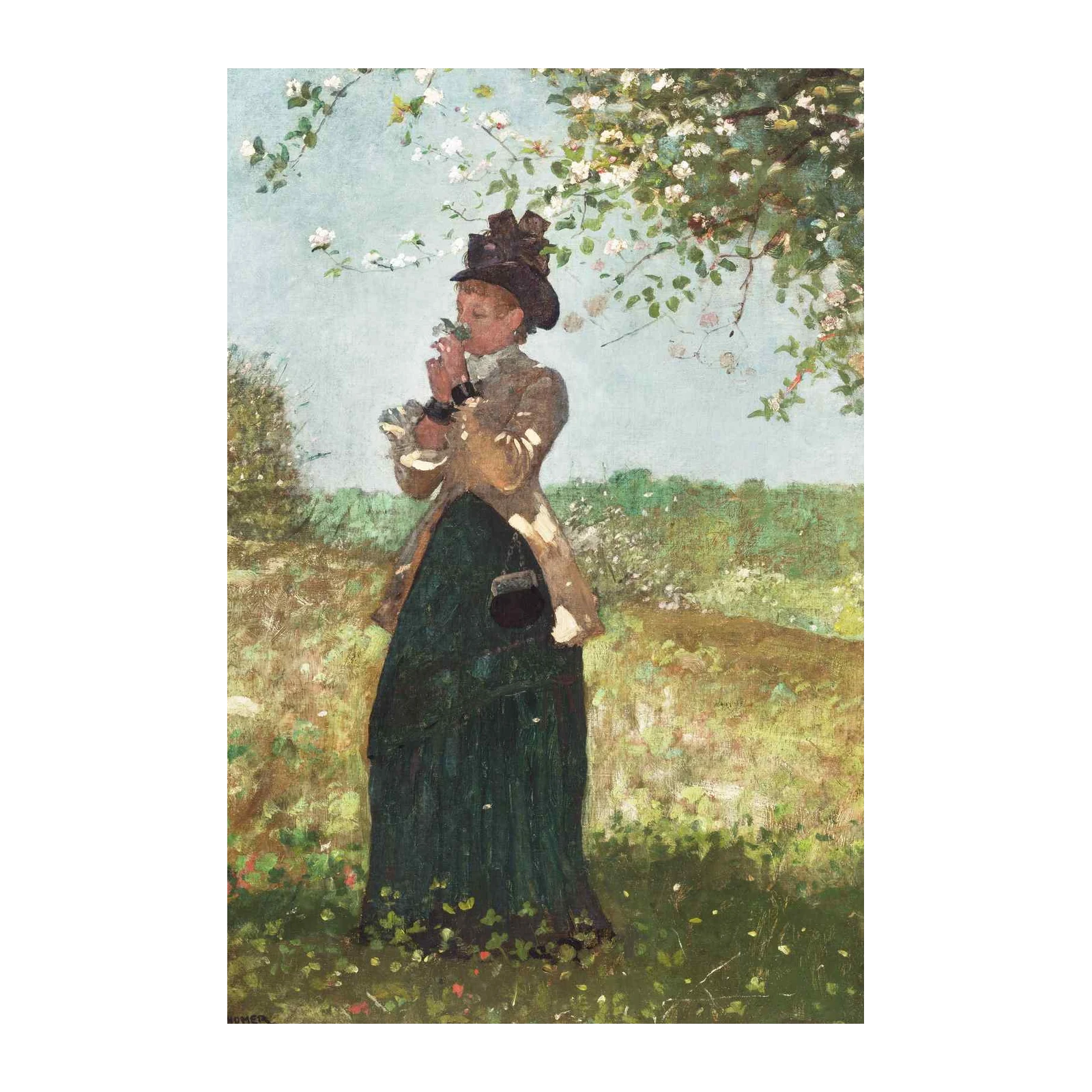 Victorian Lady Spring Bloom Wall Art