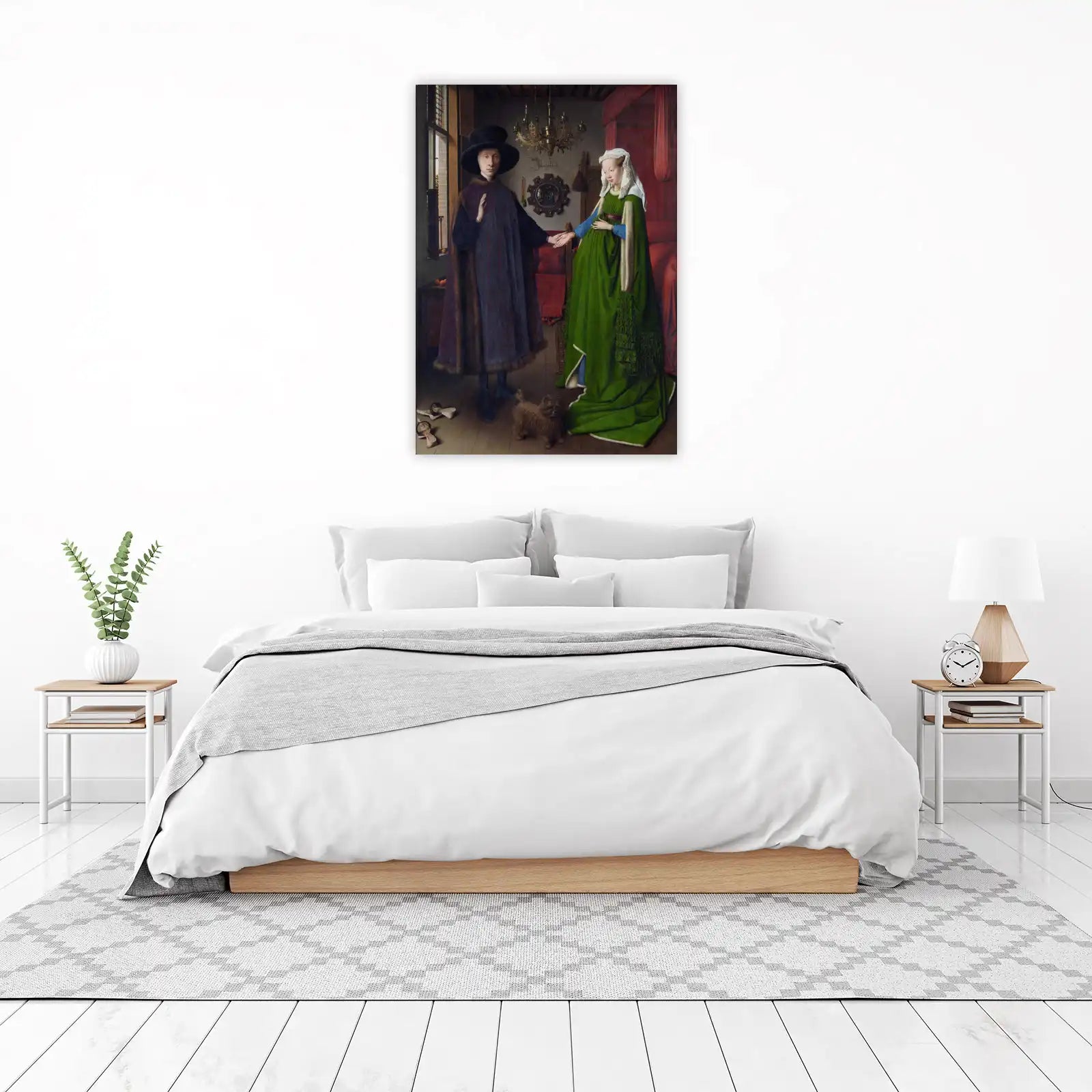 Iconic Couple Green Gown Wall Art