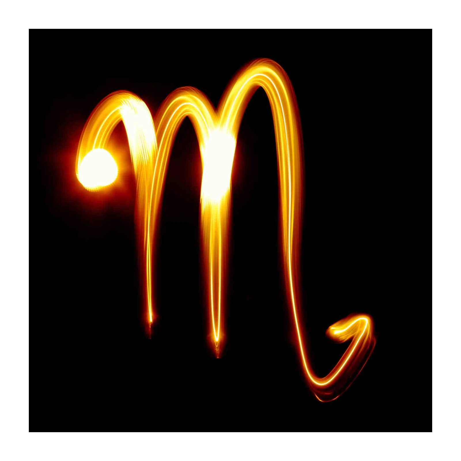Scorpio Zodiac Light Painting Wall Art