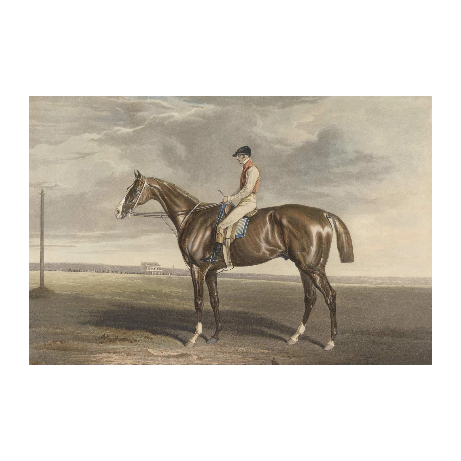 Majestic Jockey & Horse Racing Vintage Wall Art