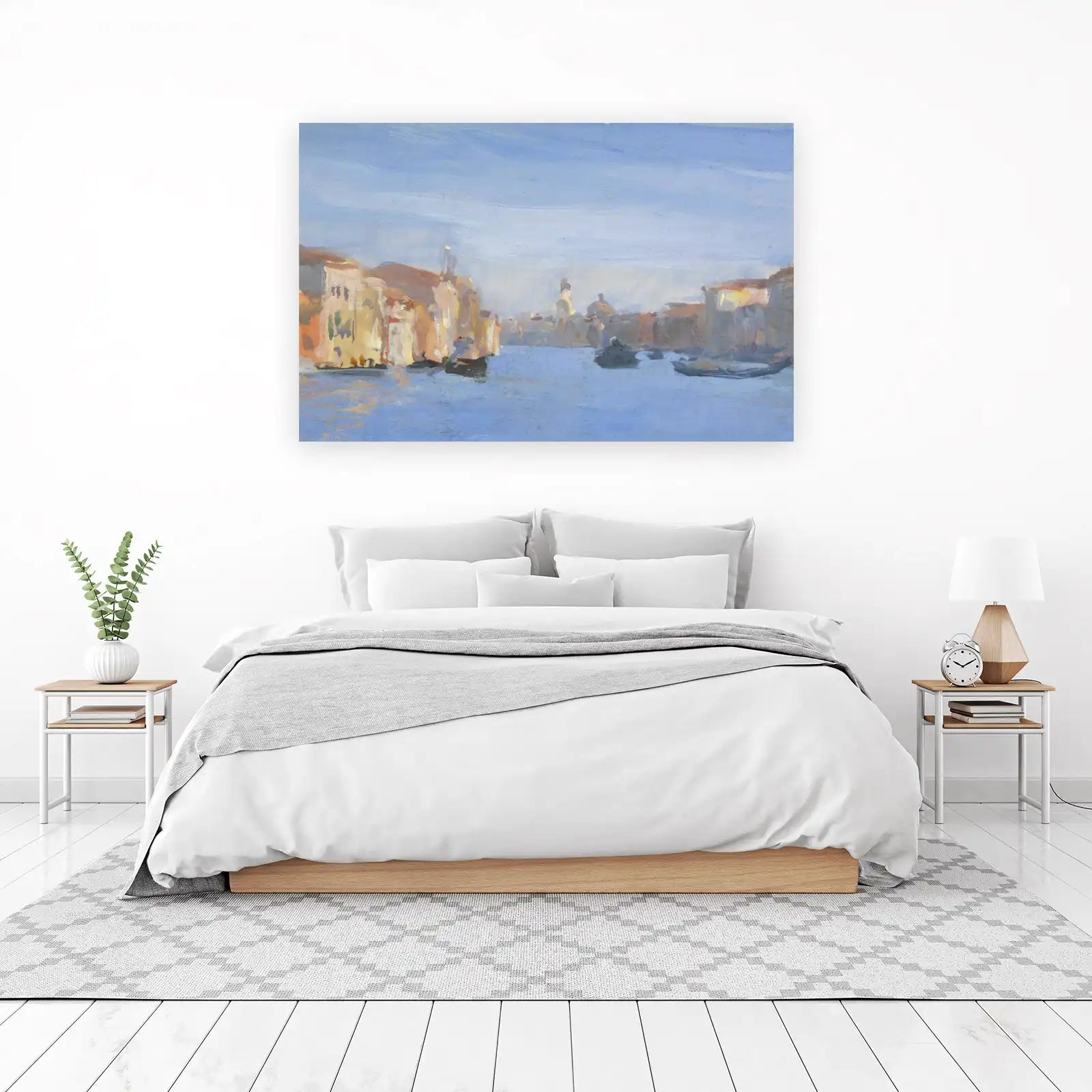 Venetian Canal Gondola Scene Wall Art