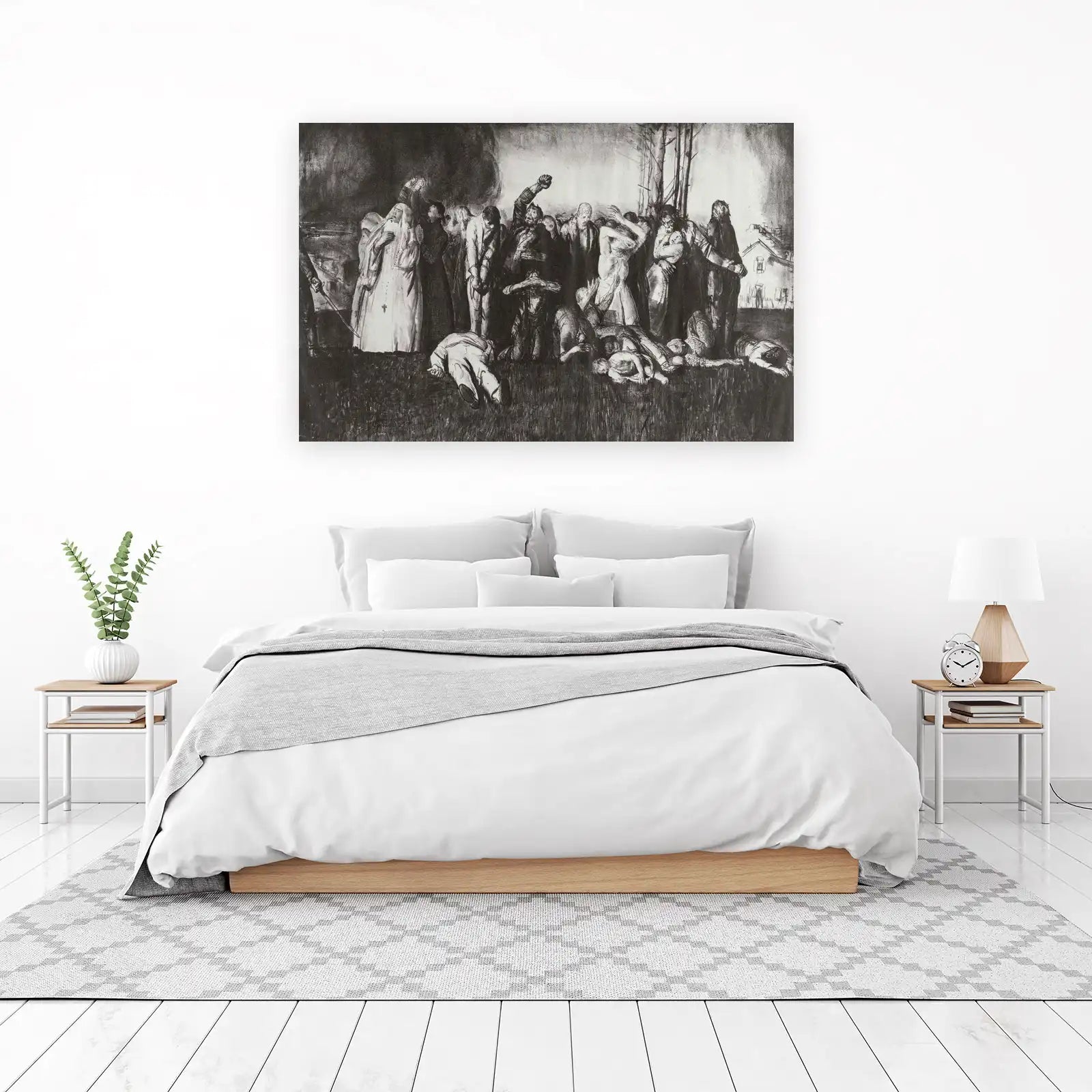 Disturbing Crowd Expressionism Wall Art Wall Art
