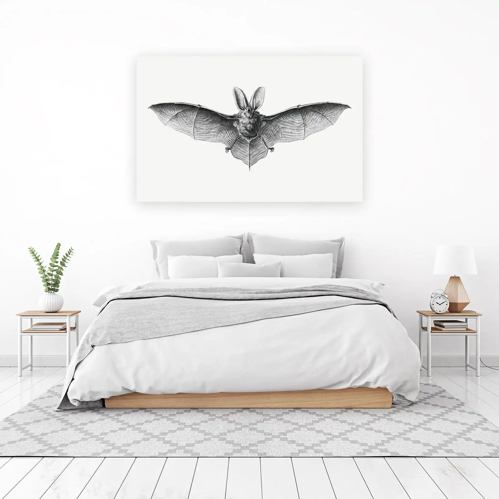 Vintage Bat Wall Art | Gothic Decor Wall Art