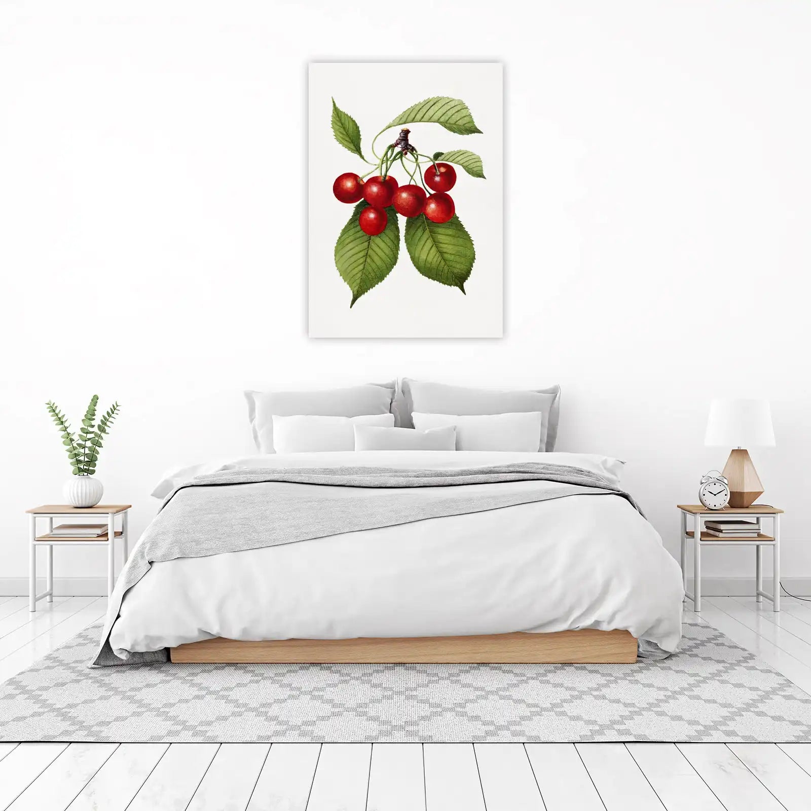 Vintage Cherry Botanical Art Wall Art