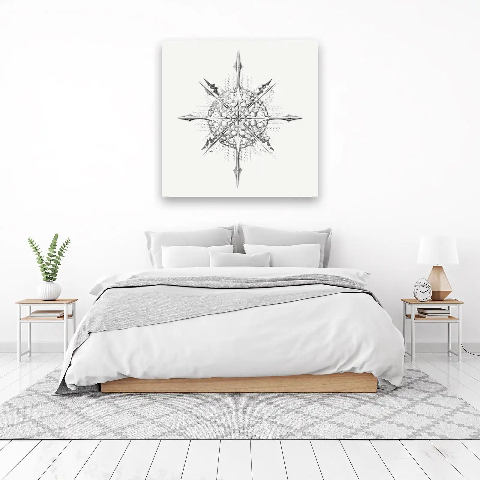 Intricate Starburst Geometric Art Wall Art
