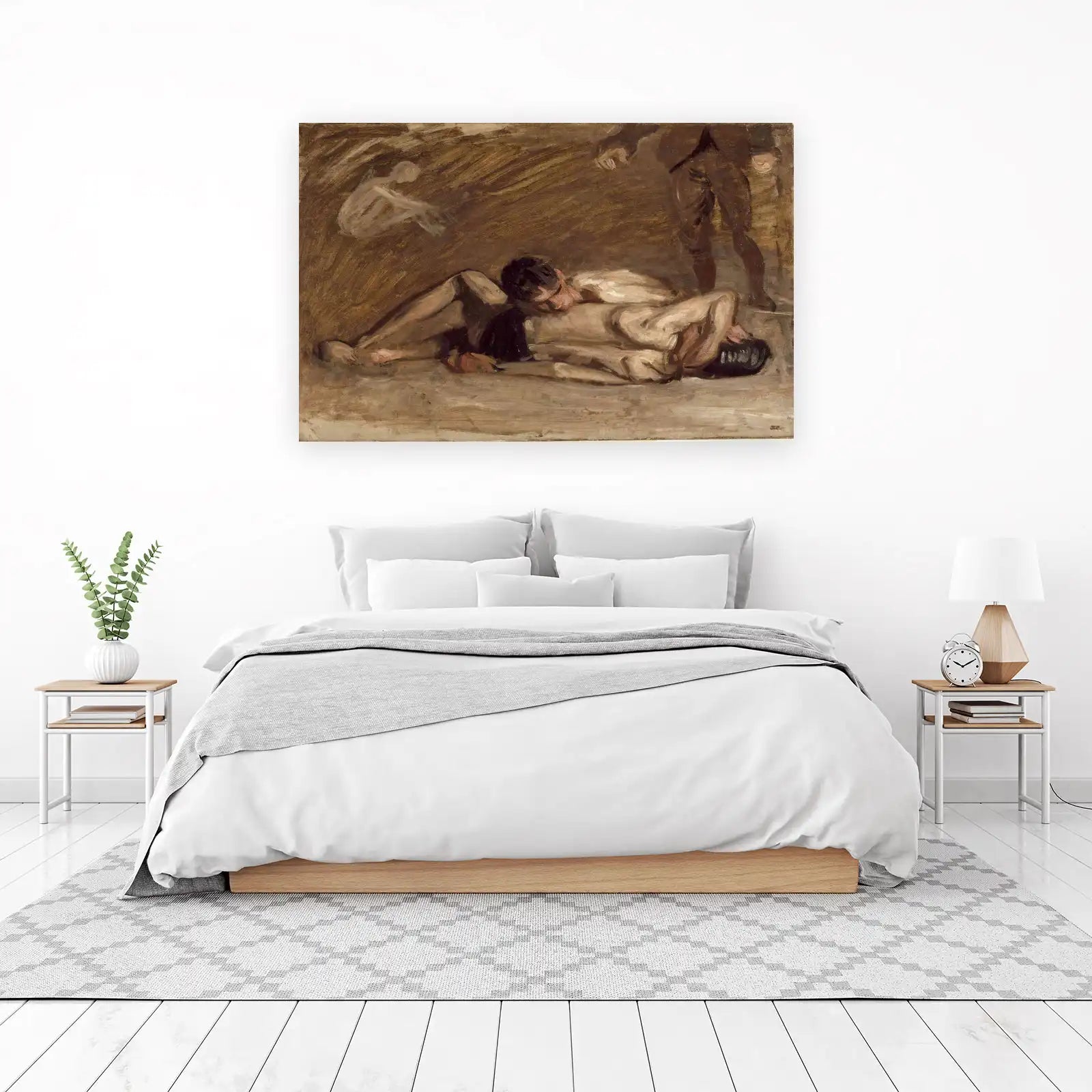 Figurative Nude Embrace Wall Art