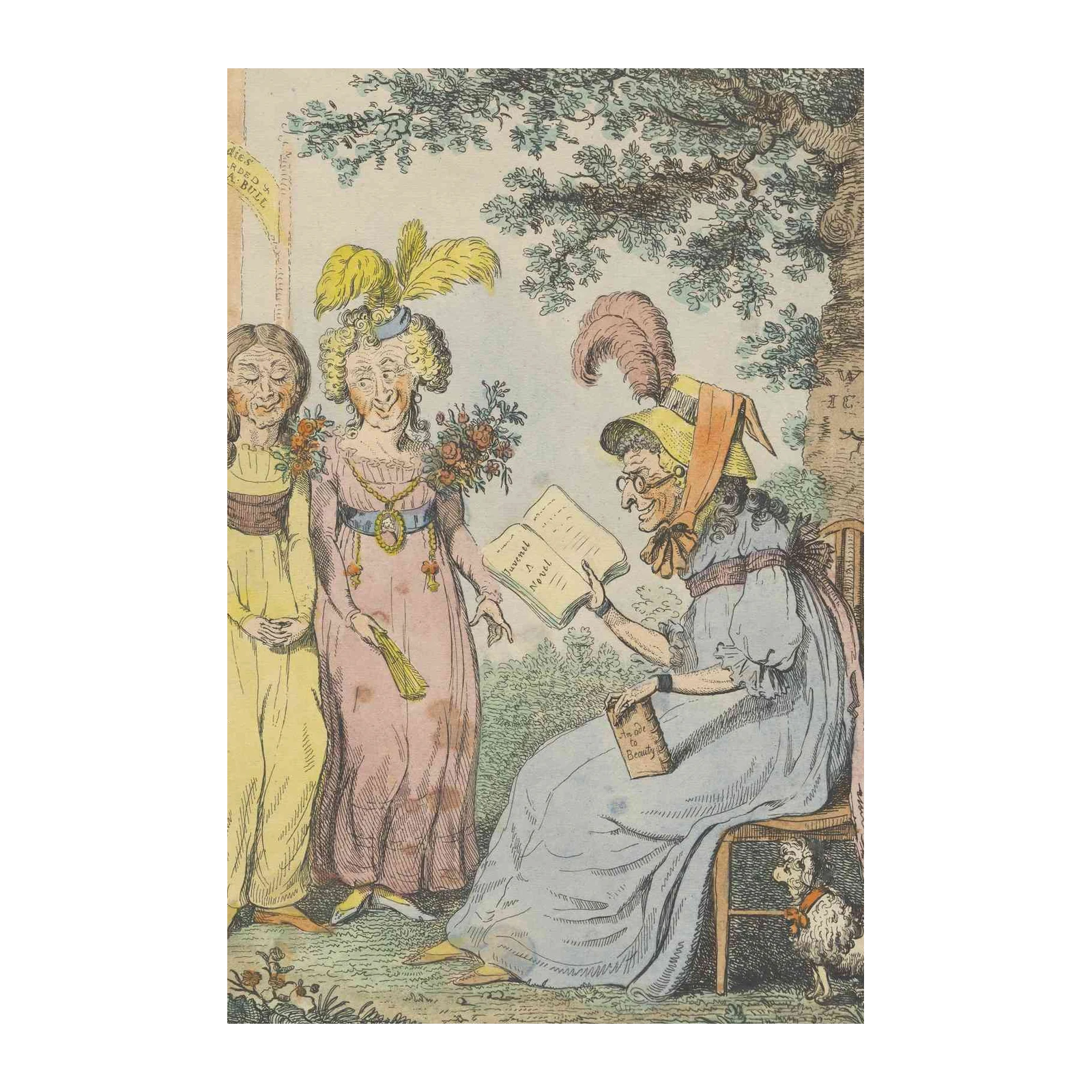 Vintage Humorous Ladies Reading Wall Art