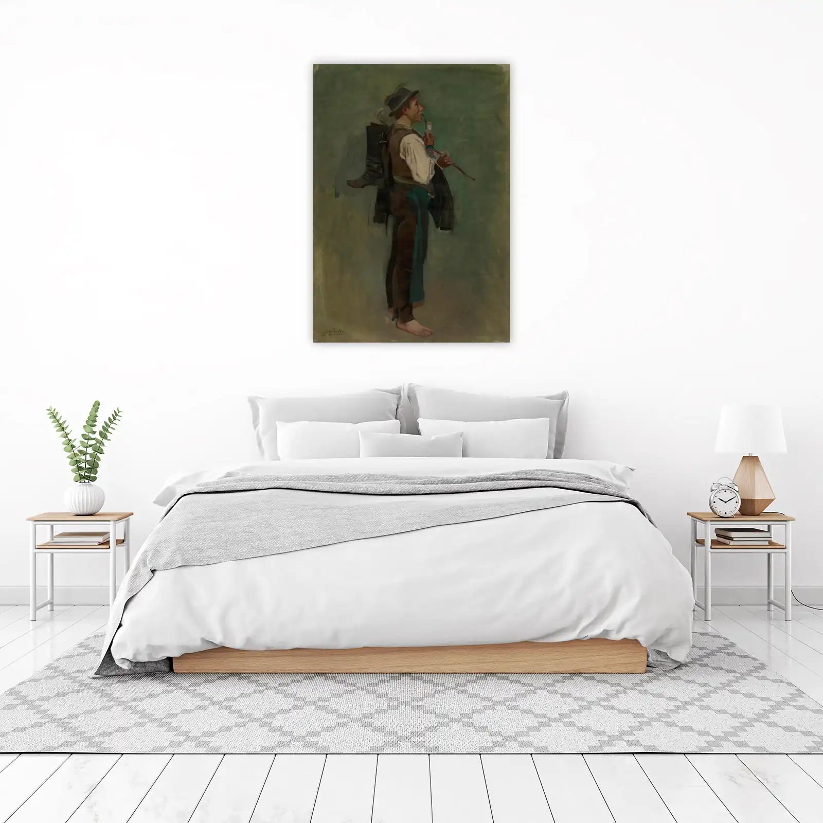 Vintage Traveler with Pipe Wall Art