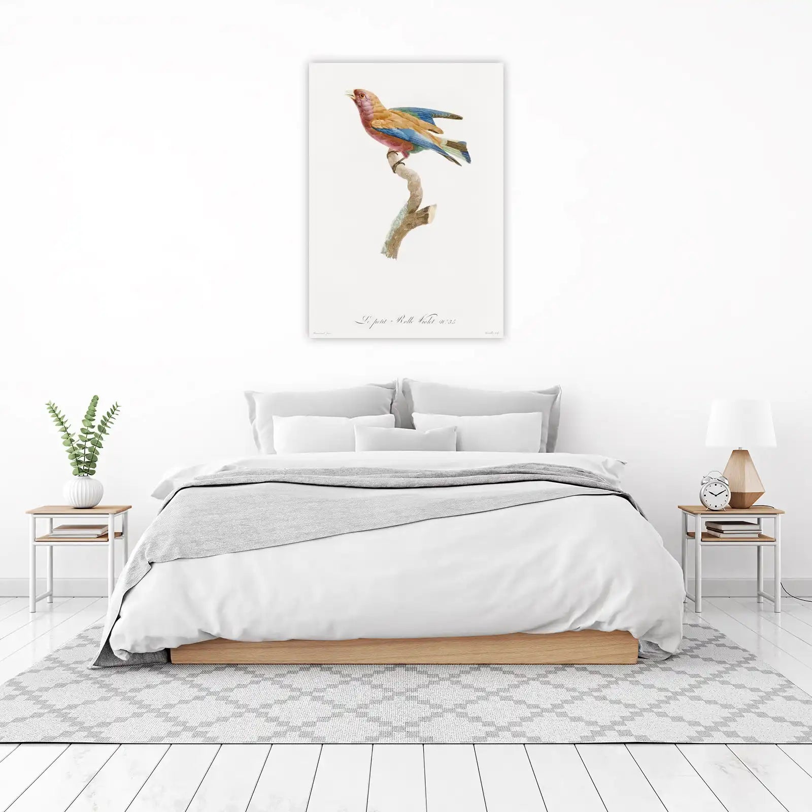 Vibrant Lilac-breasted Roller Bird Art Wall Art