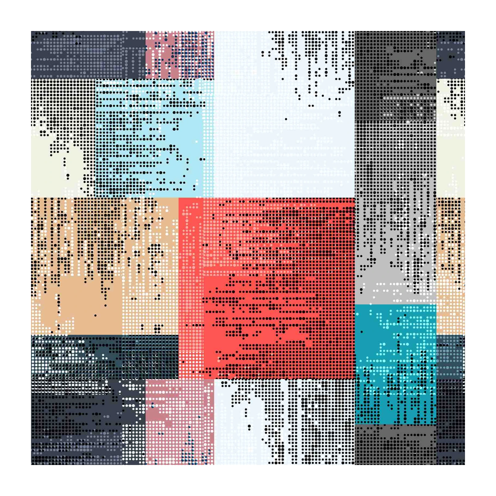Abstract Dotted Grid Contemporary Wall Art