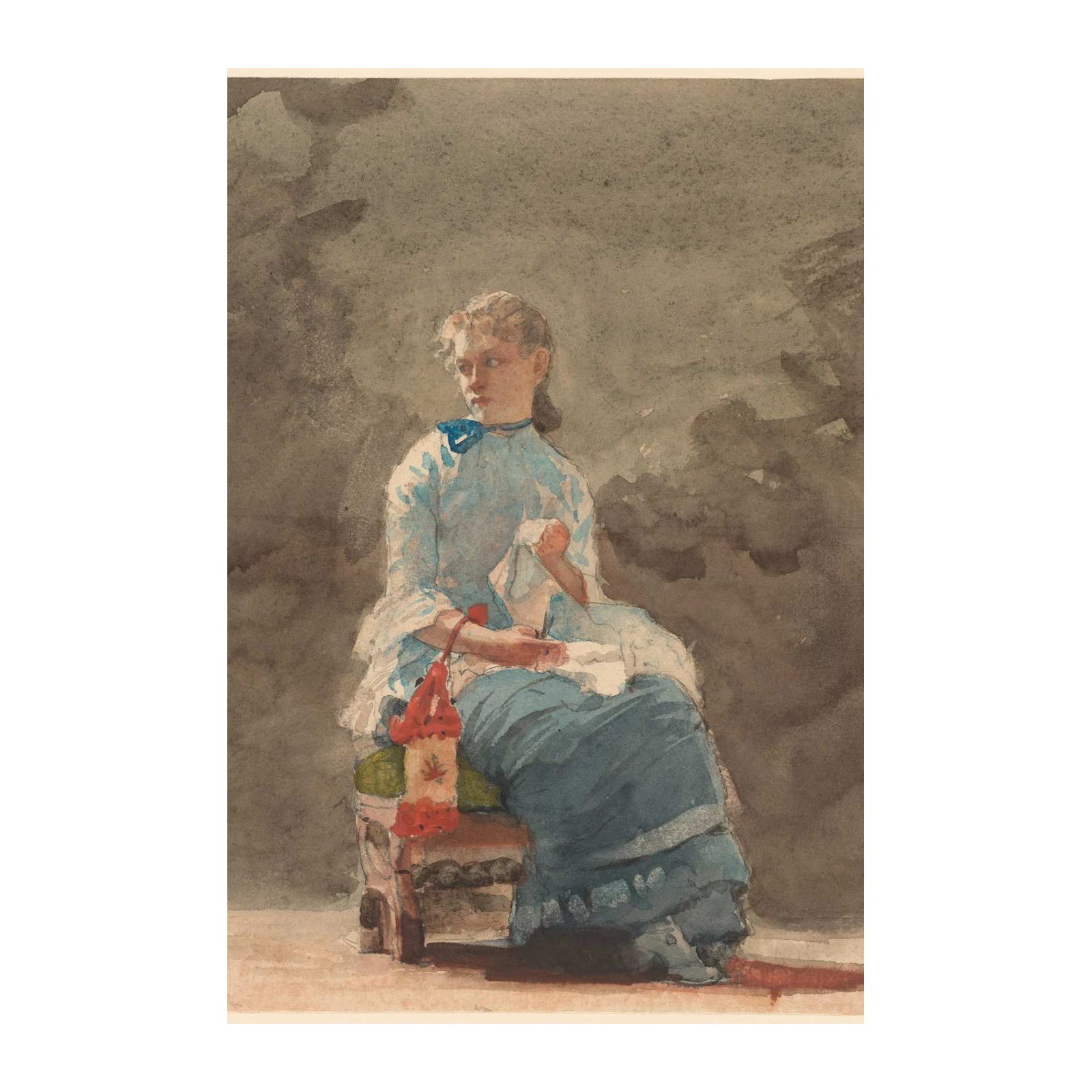 Young Girl with Lantern Wall Art