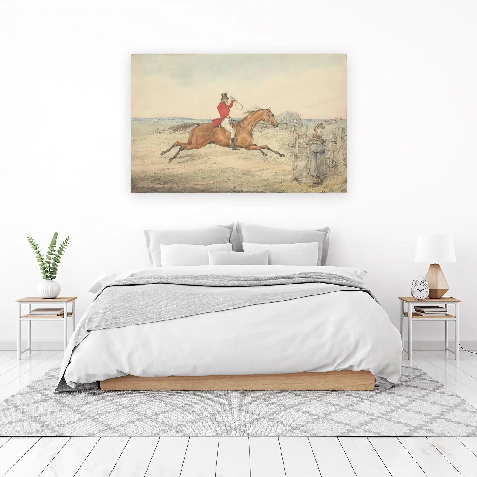 Gentleman Fox Hunt Scene Wall Art