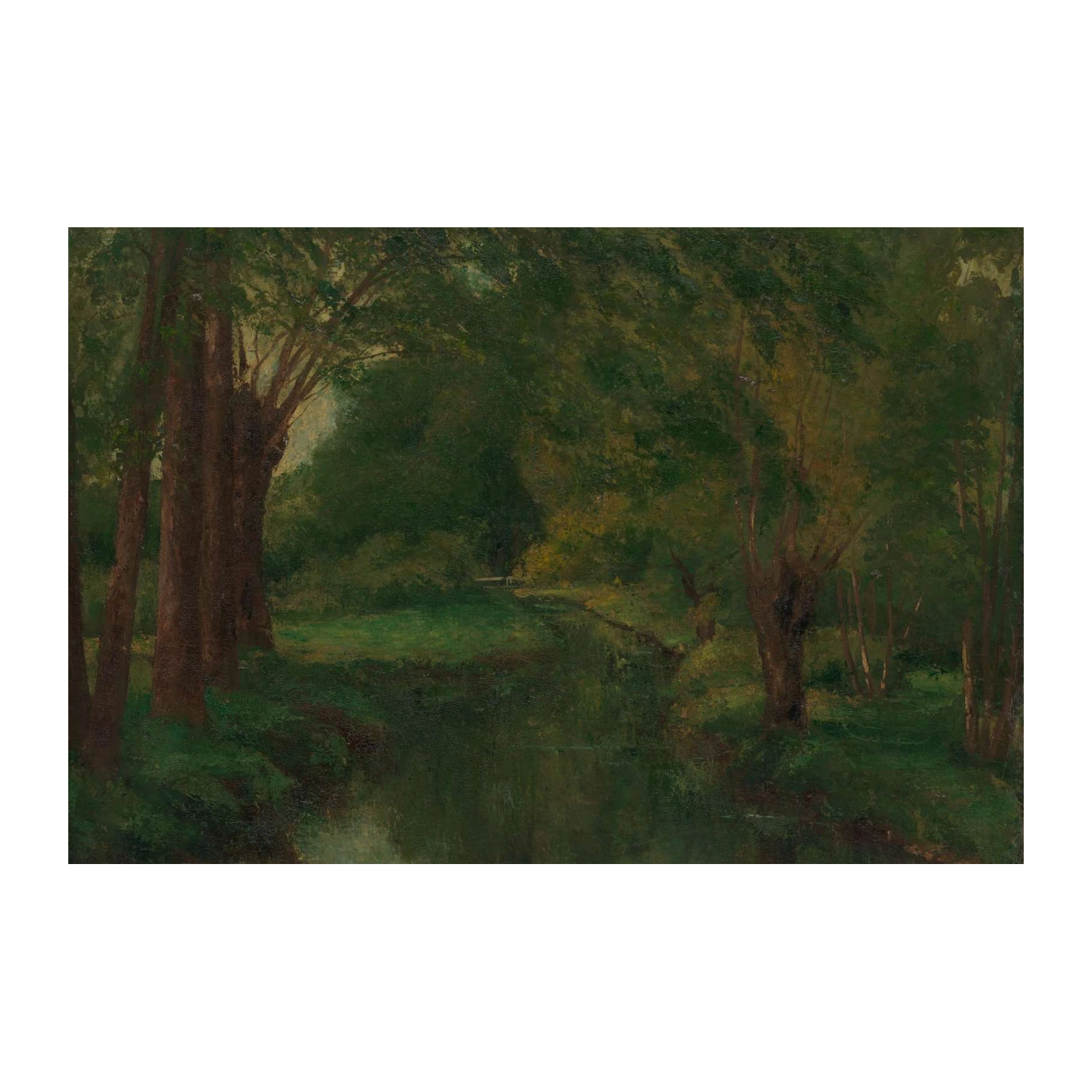 Tranquil Woodland River Wall Art