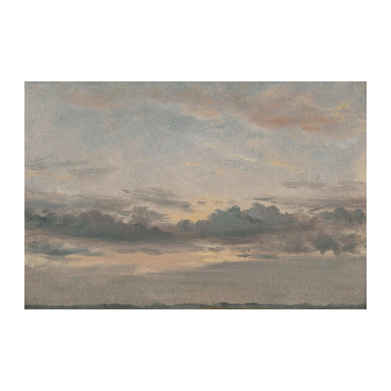Serene Sunset Sky Landscape Wall Art