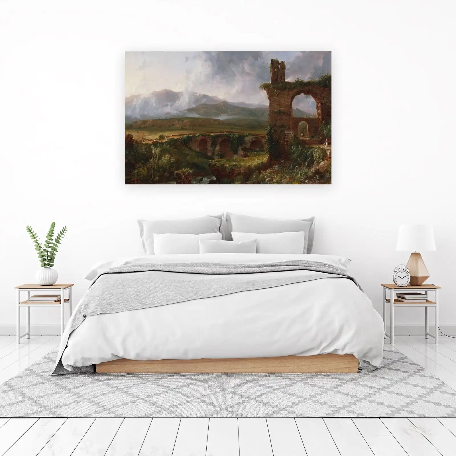 Ancient Roman Bridge Landscape Wall Art