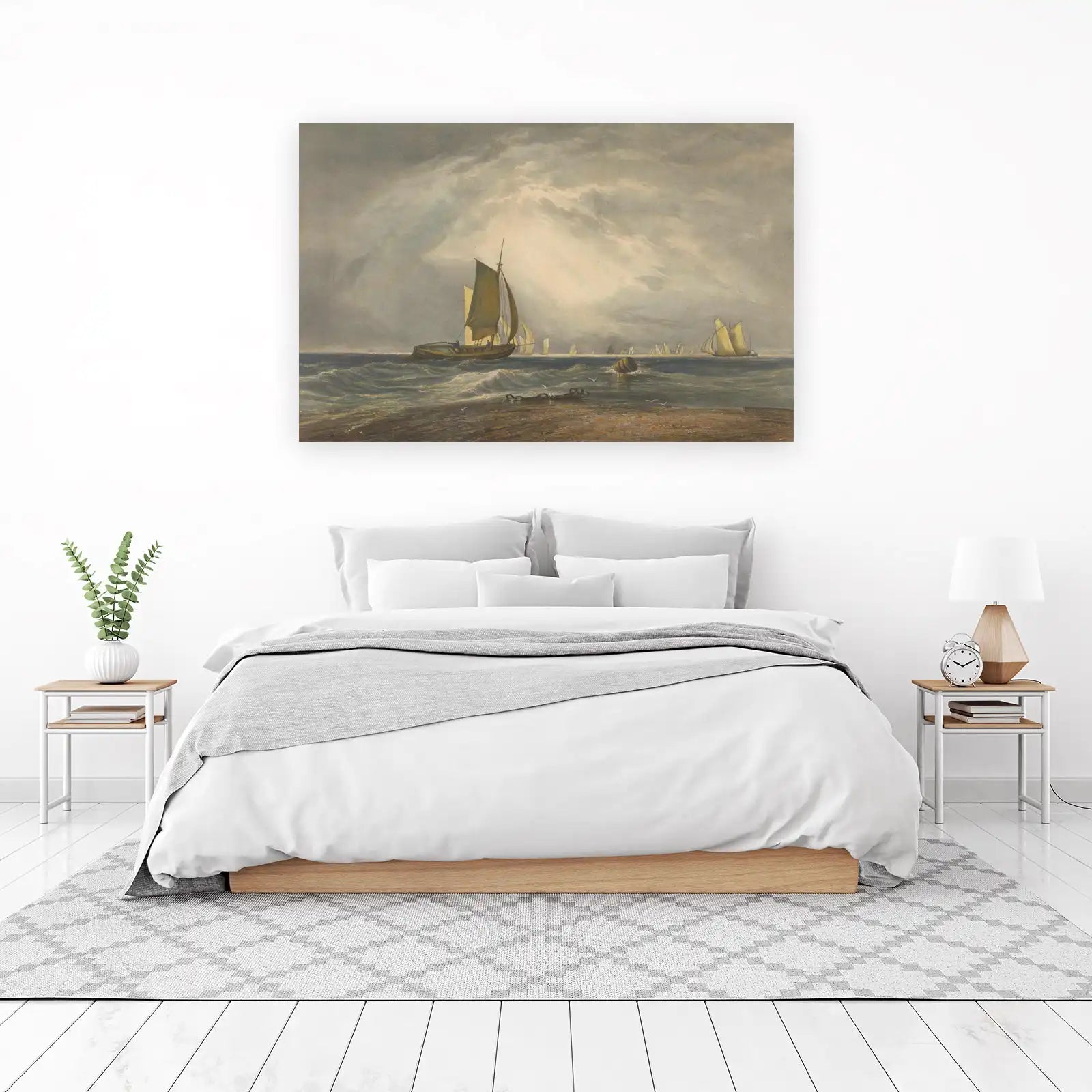 Vintage Sailboats at Sea Wall Art