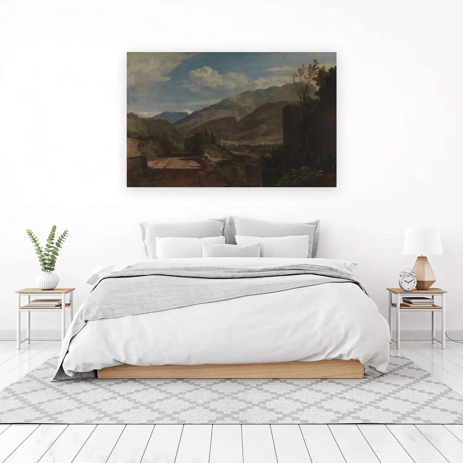 Serene Mountain Valley Landscape Wall Art