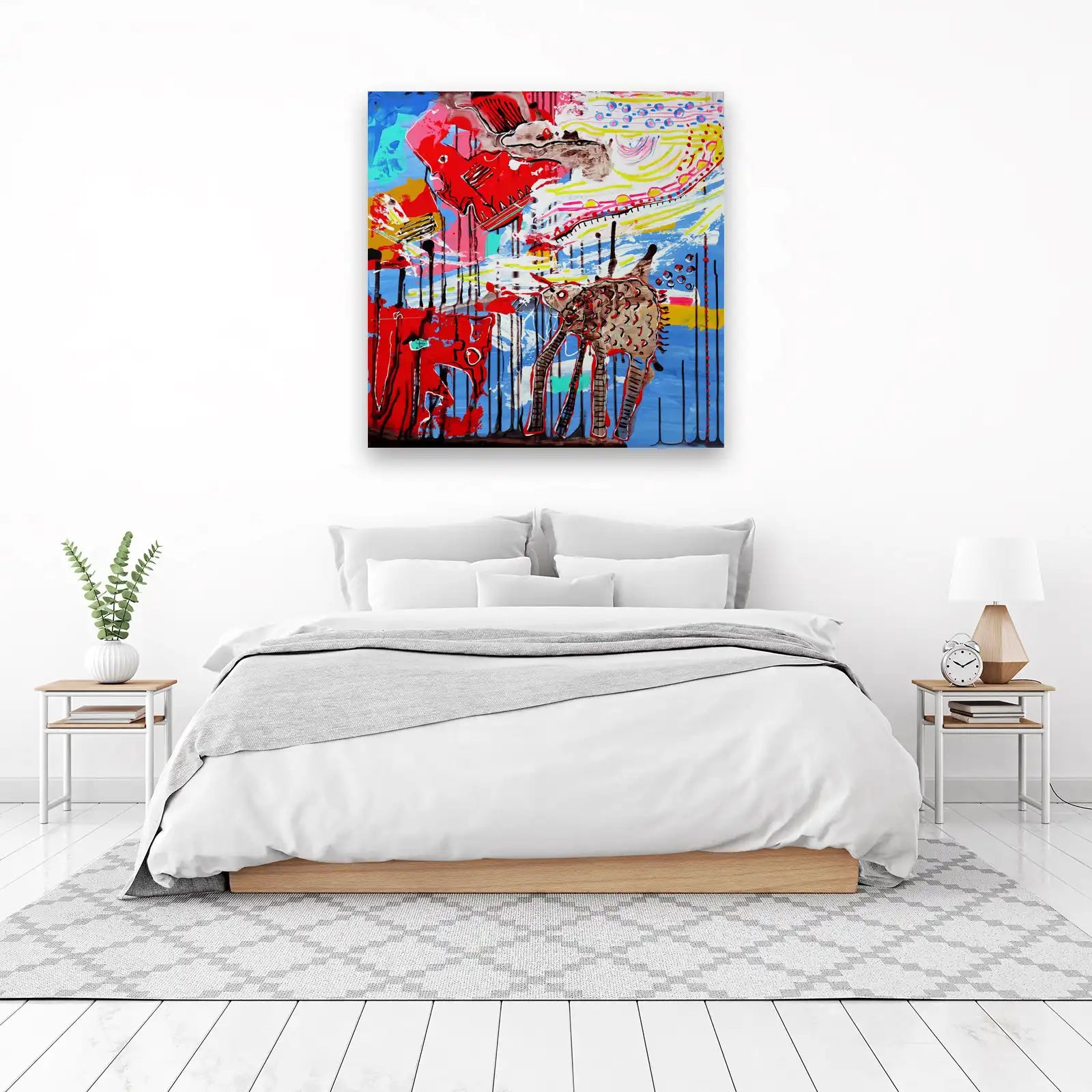 Vibrant Abstract Animal Wall Art
